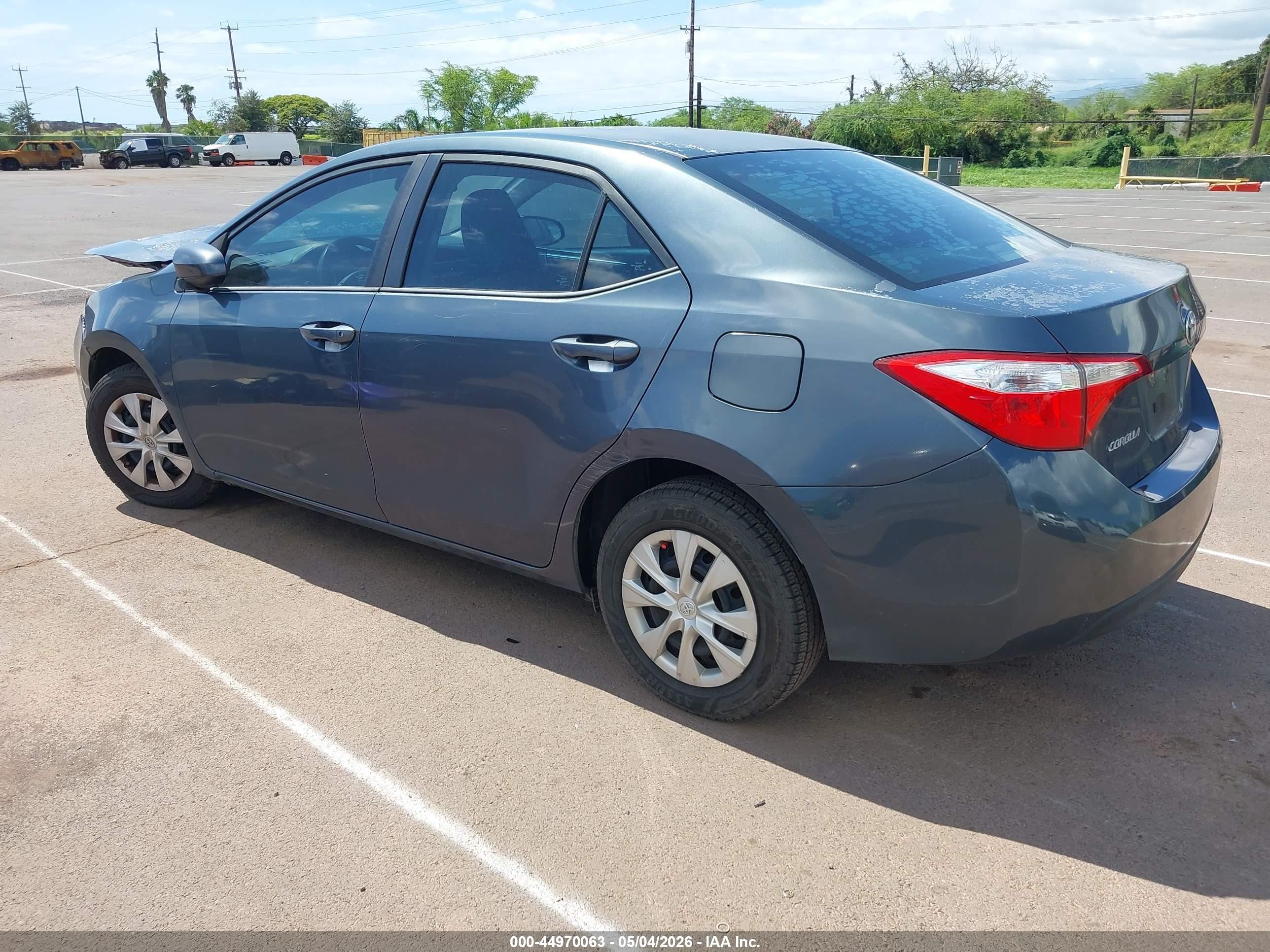 2015 Toyota Corolla L Gray vin: 5YFBURHE0FP255666