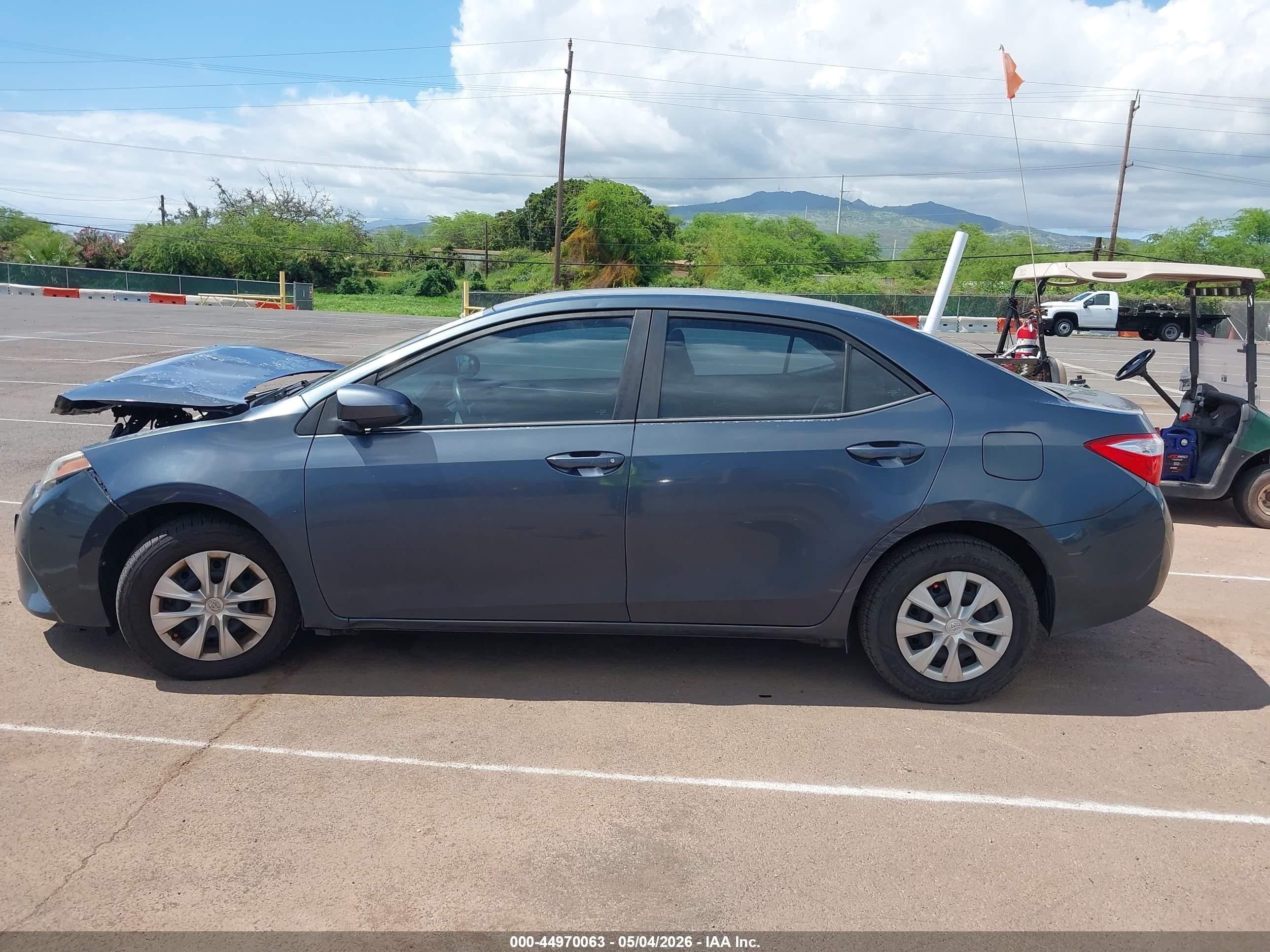 2015 Toyota Corolla L Gray vin: 5YFBURHE0FP255666