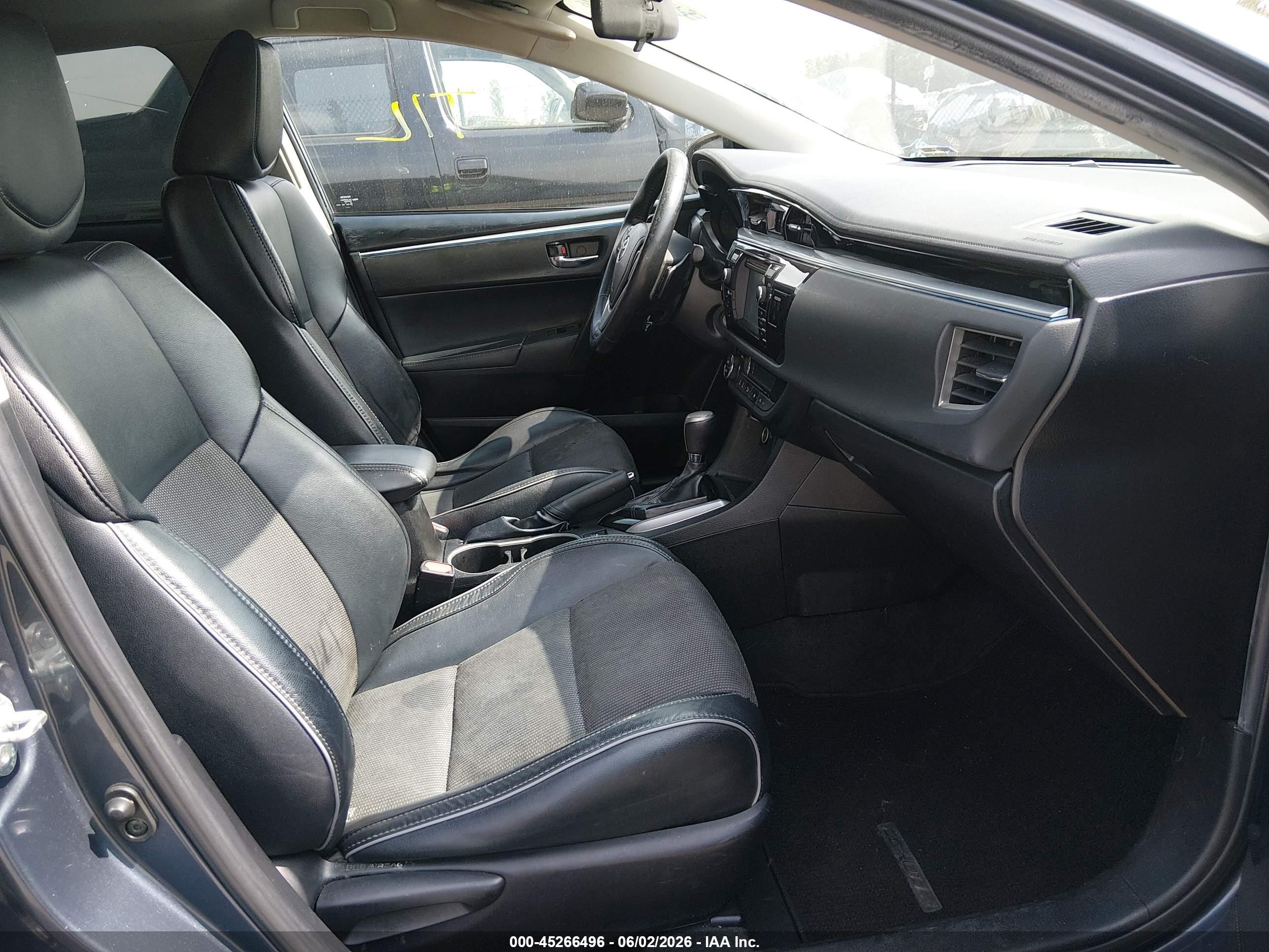 2015 Toyota Corolla S Plus Gray vin: 5YFBURHE0FP267736