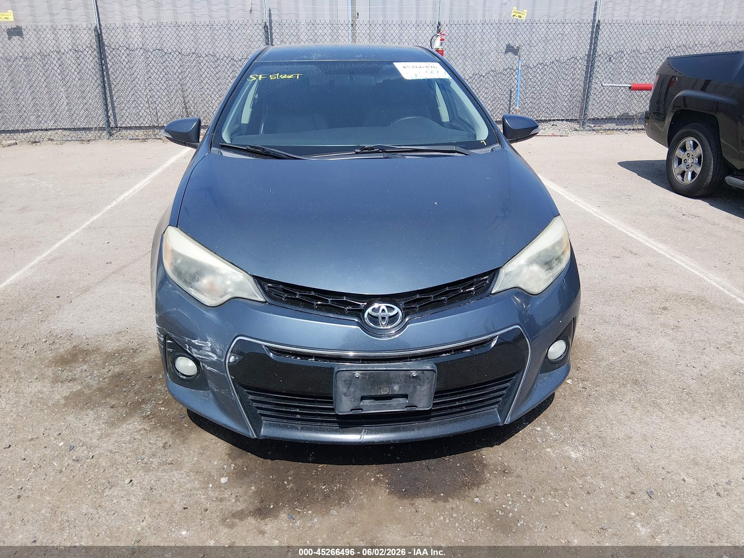 2015 Toyota Corolla S Plus Gray vin: 5YFBURHE0FP267736