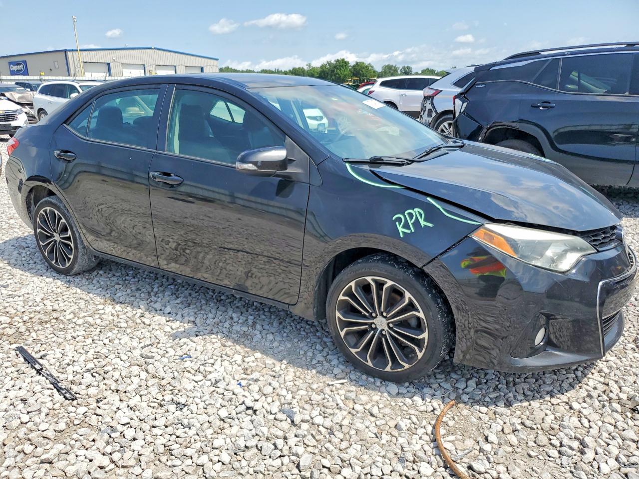 2015 Toyota Corolla S Plus Black vin: 5YFBURHE0FP281149