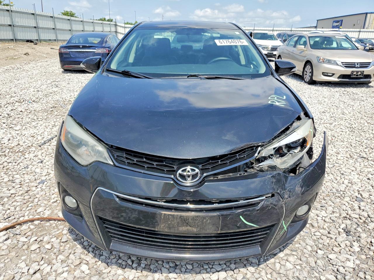 2015 Toyota Corolla S Plus Black vin: 5YFBURHE0FP281149
