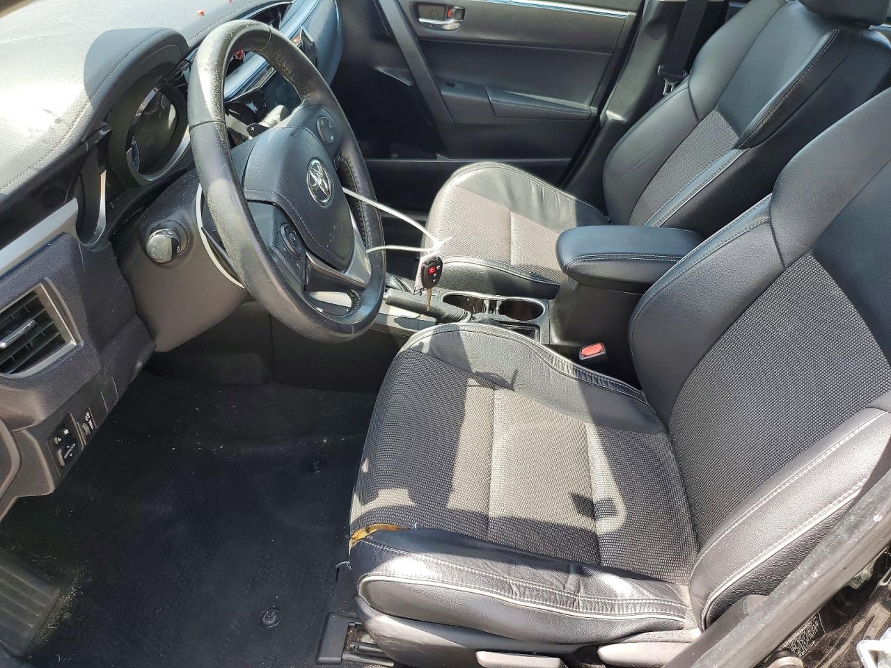 2015 Toyota Corolla S Plus Black vin: 5YFBURHE0FP281149