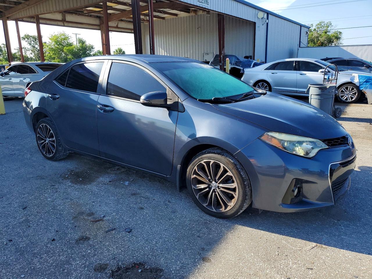 2015 Toyota Corolla S Plus Gray vin: 5YFBURHE0FP288781