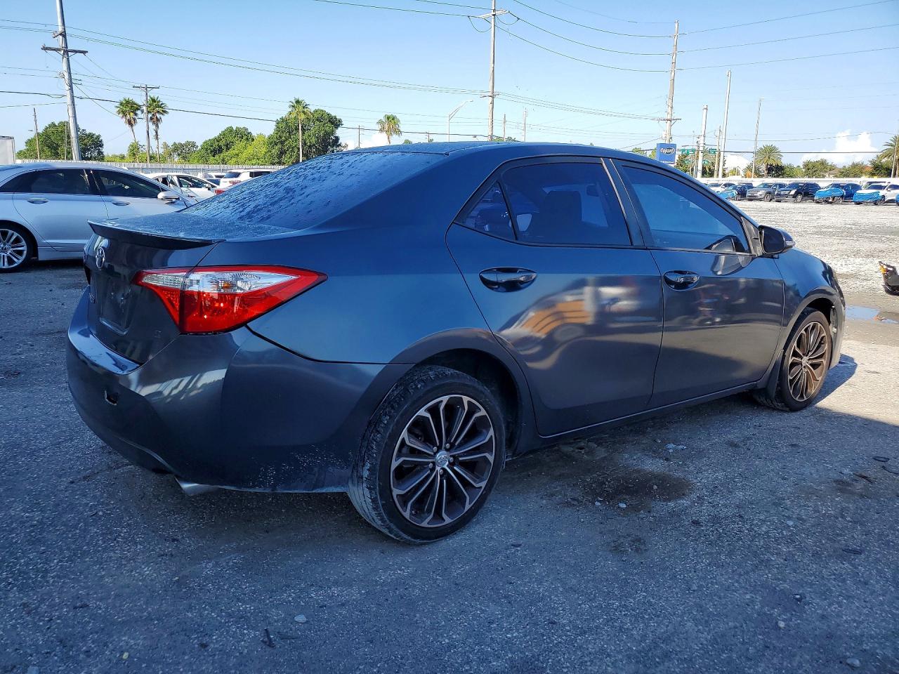 2015 Toyota Corolla S Plus Gray vin: 5YFBURHE0FP288781