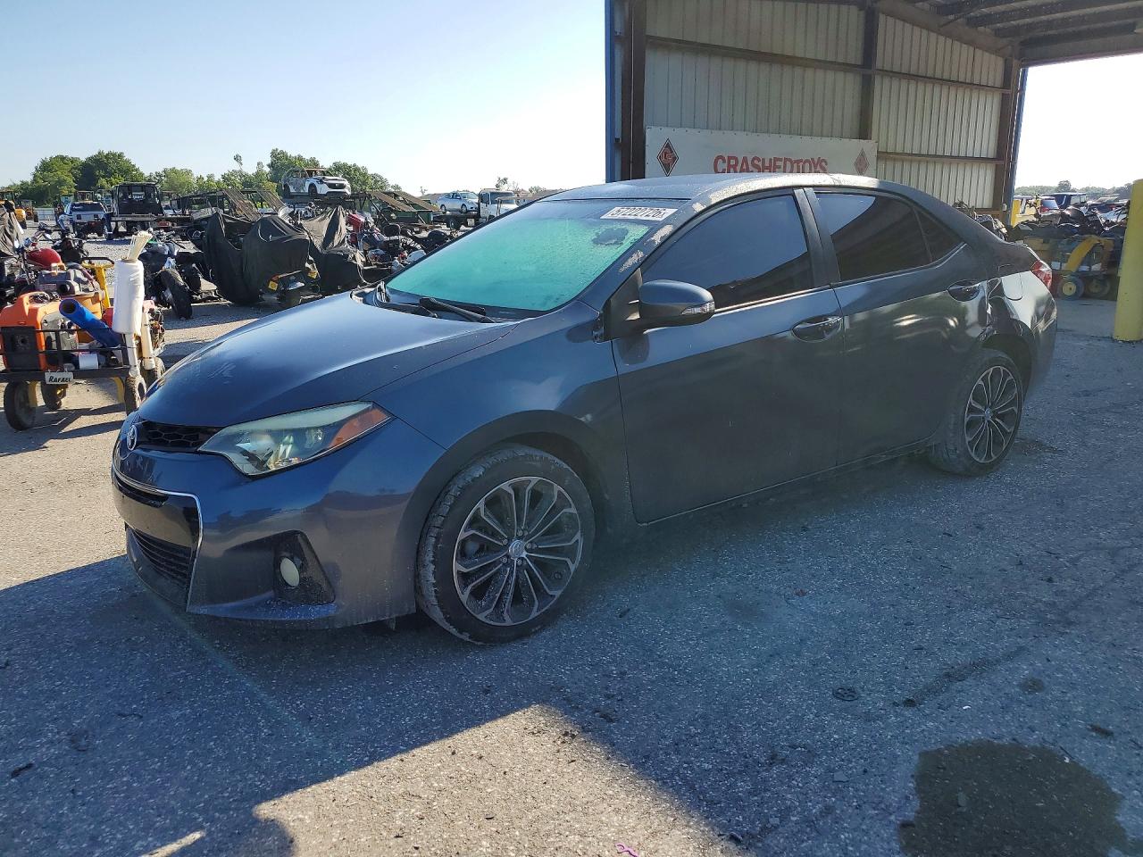 2015 Toyota Corolla S Plus Gray vin: 5YFBURHE0FP288781