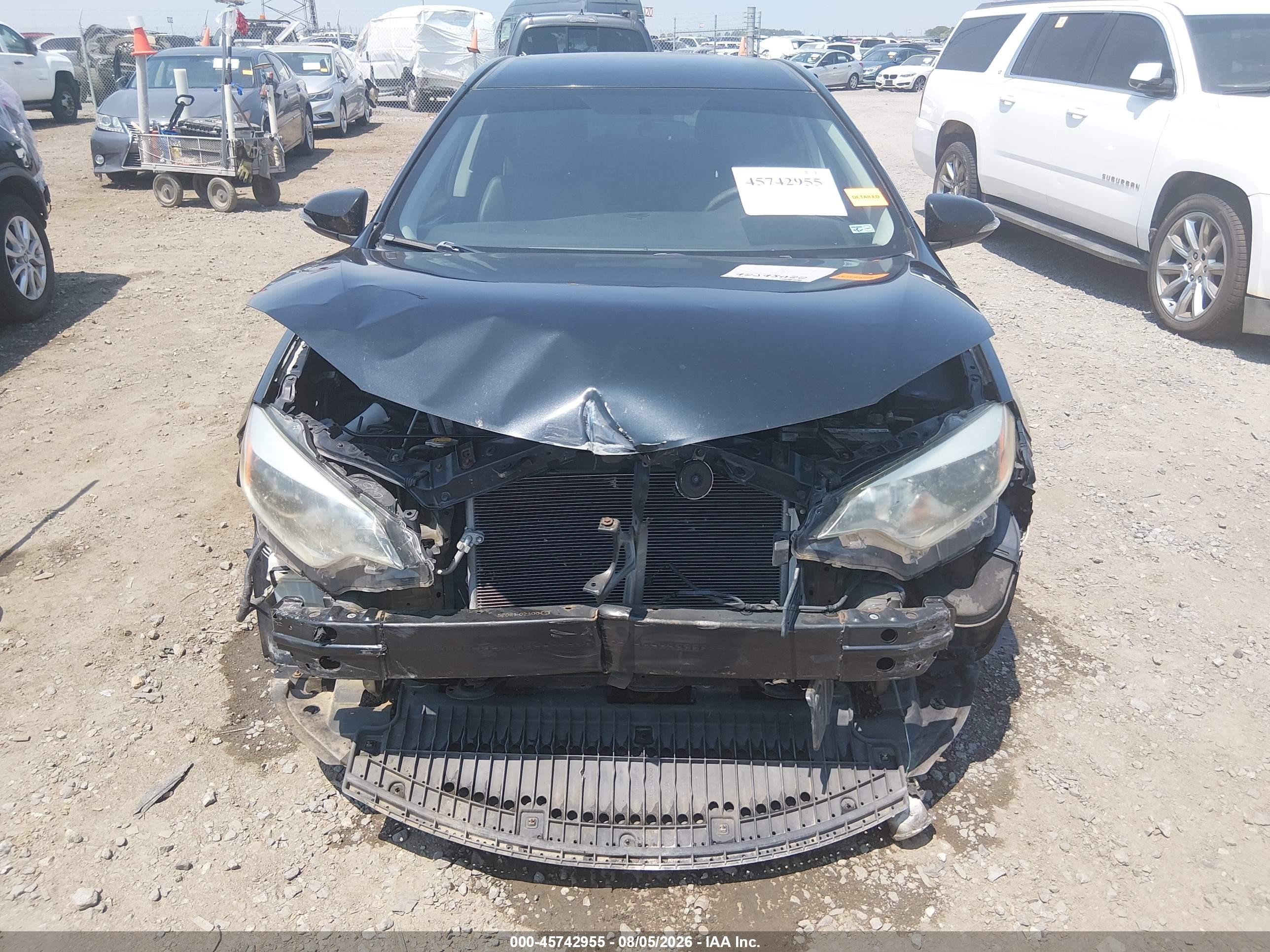 2015 Toyota Corolla S/s Plus/s Premium Черный vin: 5YFBURHE0FP304428