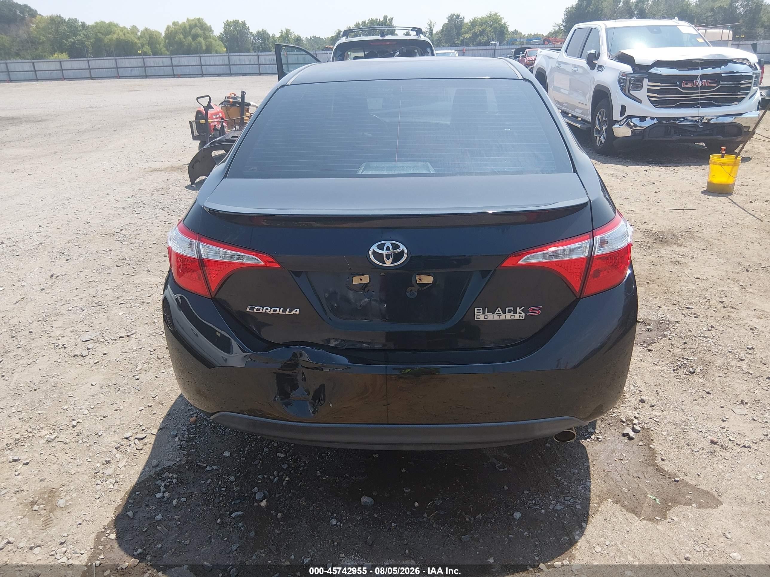 2015 Toyota Corolla S/s Plus/s Premium Черный vin: 5YFBURHE0FP304428