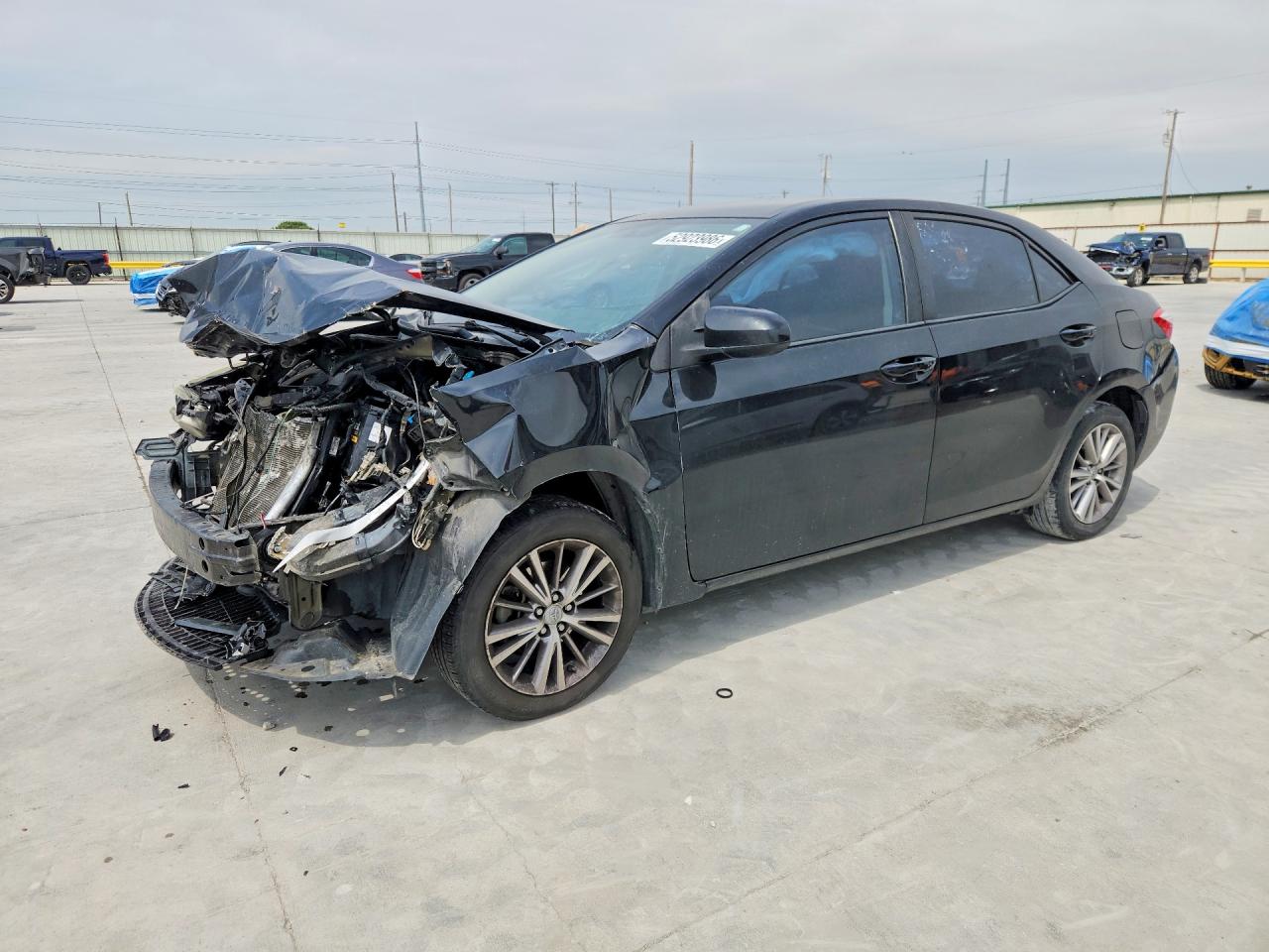 2015 Toyota Corolla Le Plus Black vin: 5YFBURHE0FP320015