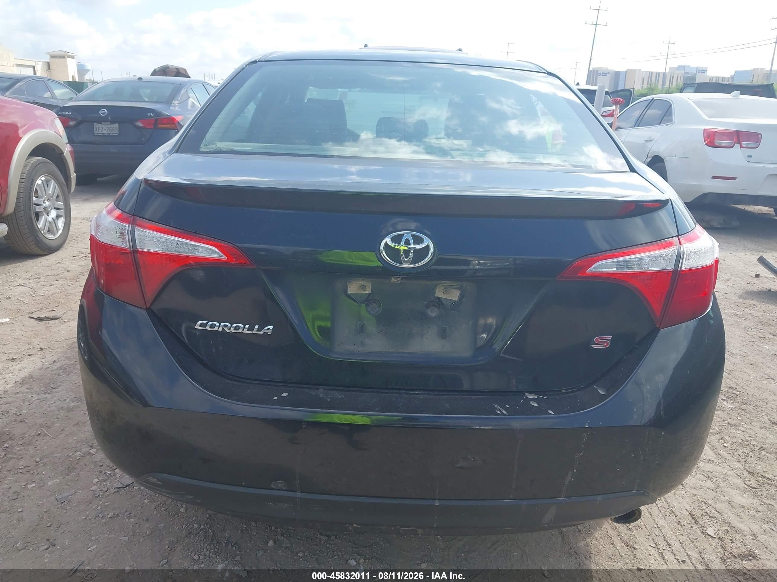 2015 Toyota Corolla S Plus Black vin: 5YFBURHE0FP333279