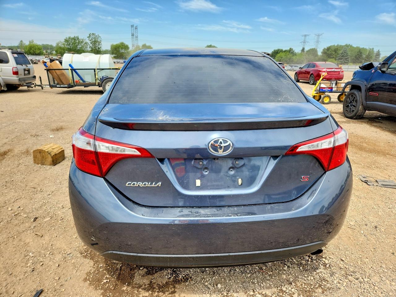 2016 Toyota Corolla S Plus Gray vin: 5YFBURHE0GP548517