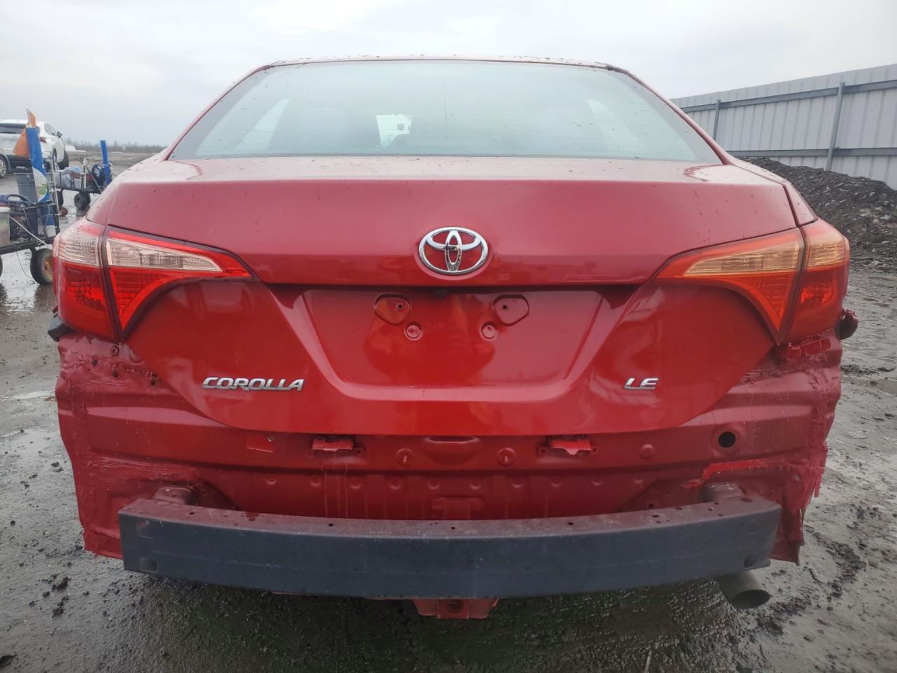 2017 Toyota Corolla L Красный vin: 5YFBURHE0HP617725