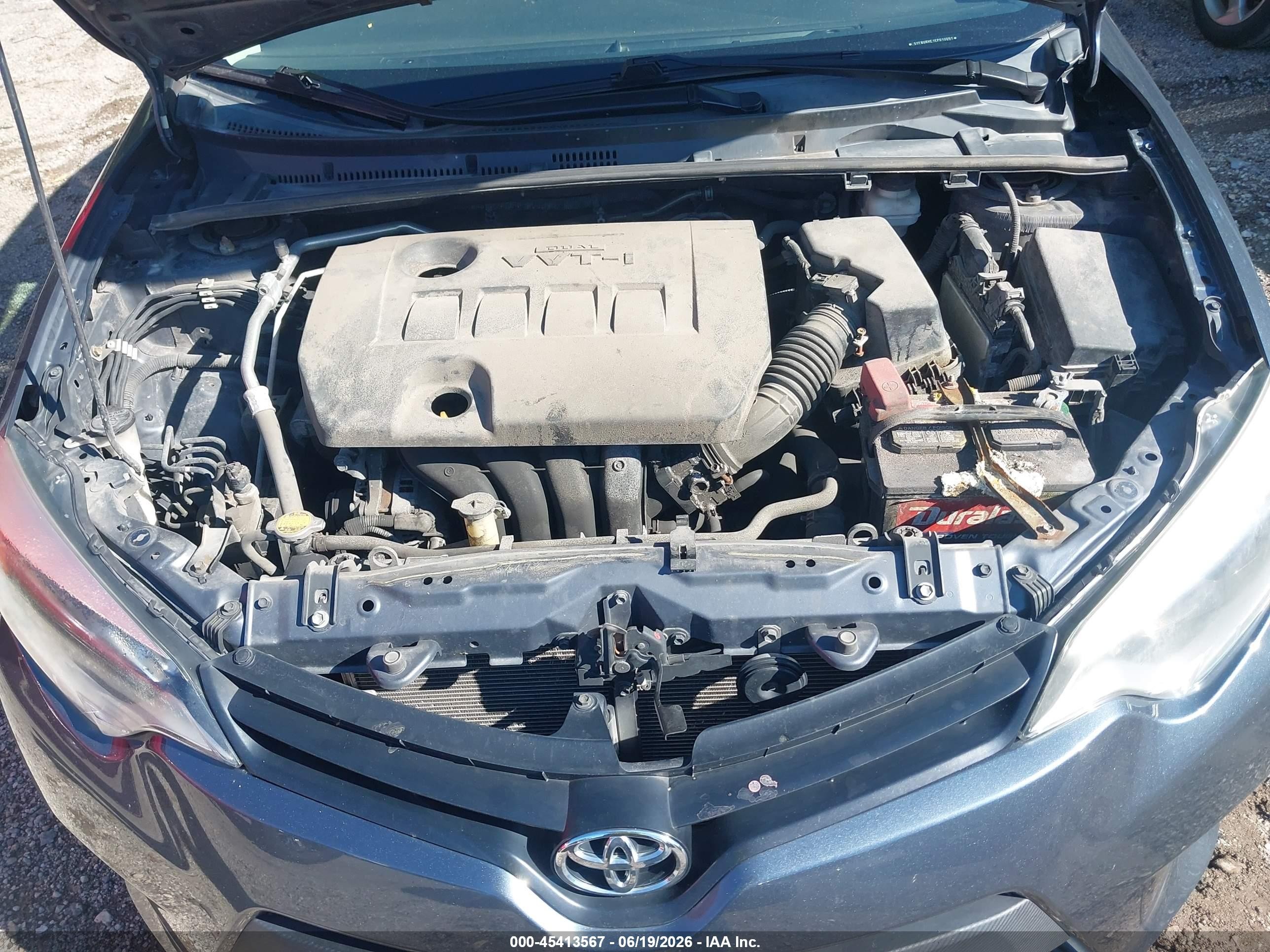 2014 Toyota Corolla Le Gray vin: 5YFBURHE1EP010051