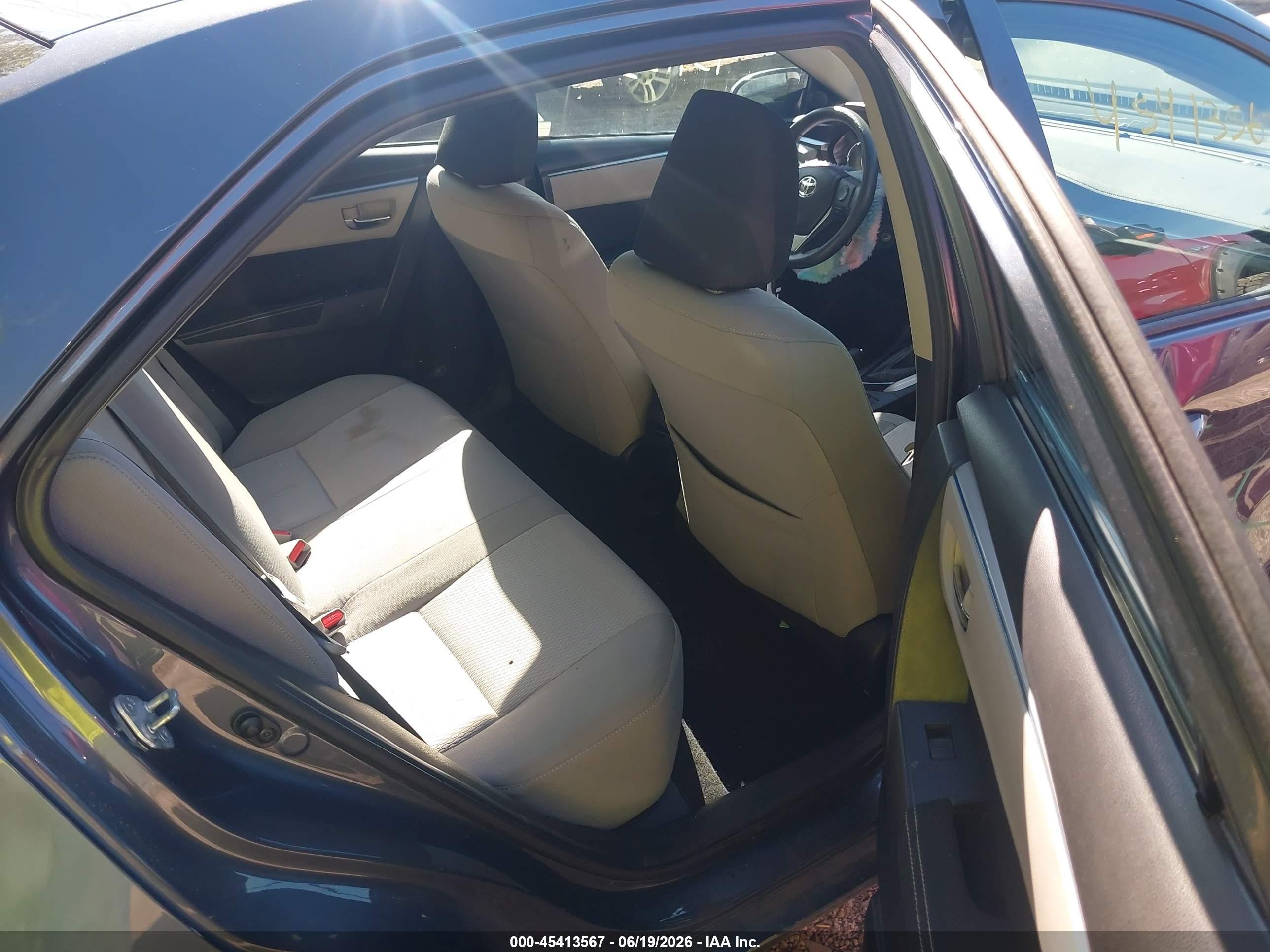 2014 Toyota Corolla Le Gray vin: 5YFBURHE1EP010051