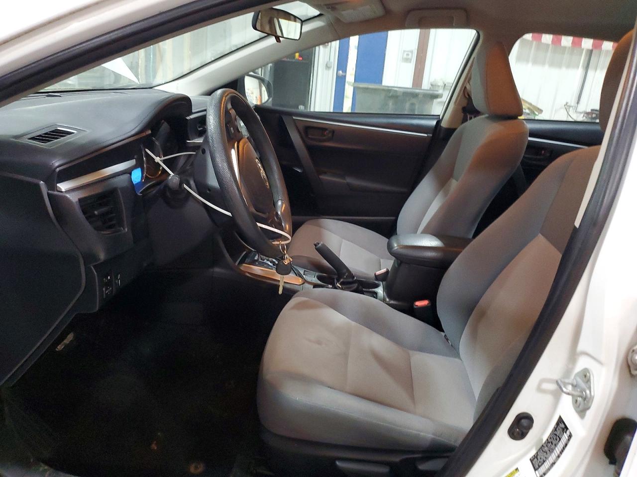 2014 Toyota Corolla L White vin: 5YFBURHE1EP022412