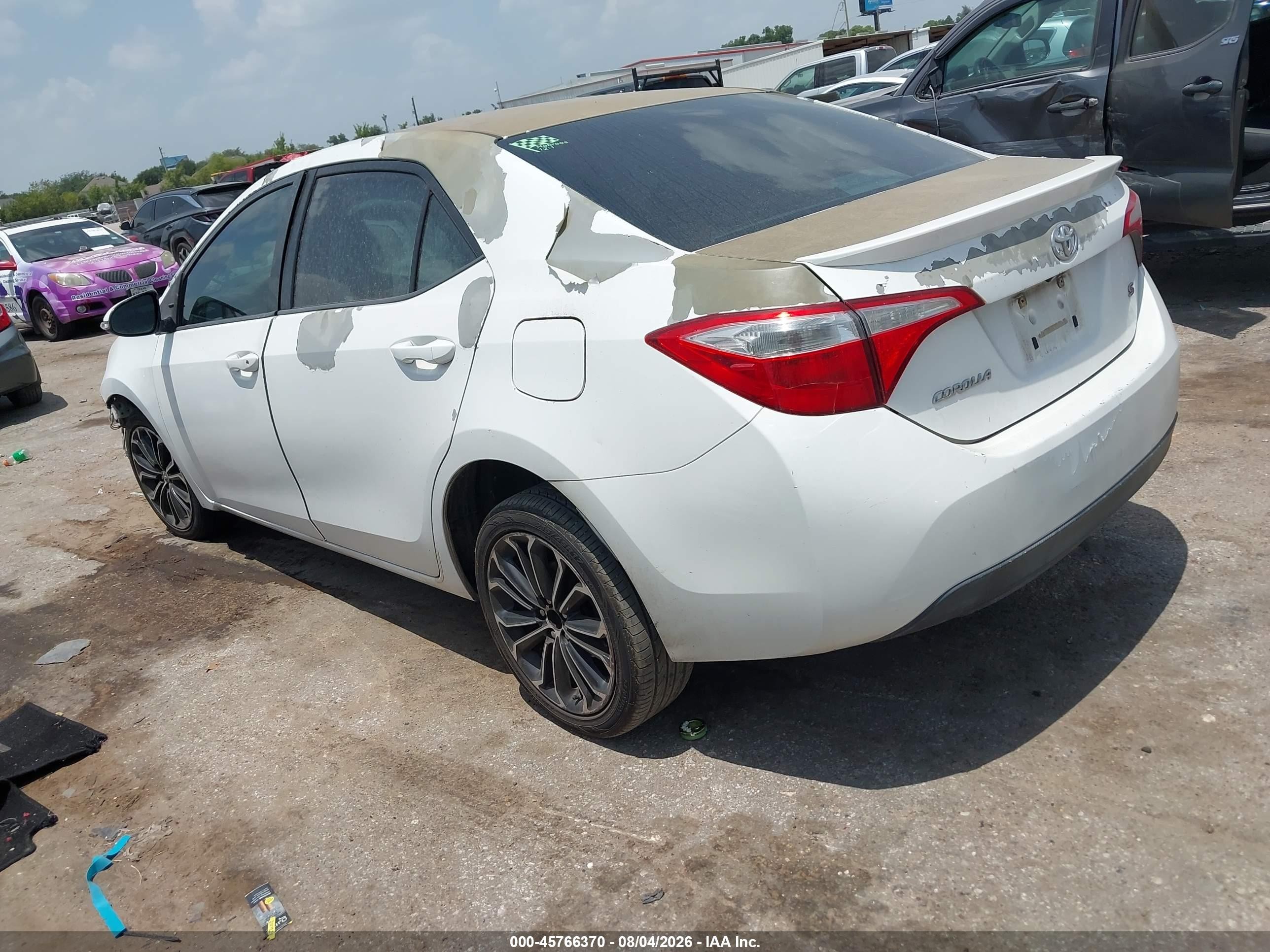 2014 Toyota Corolla S Plus White vin: 5YFBURHE1EP036732