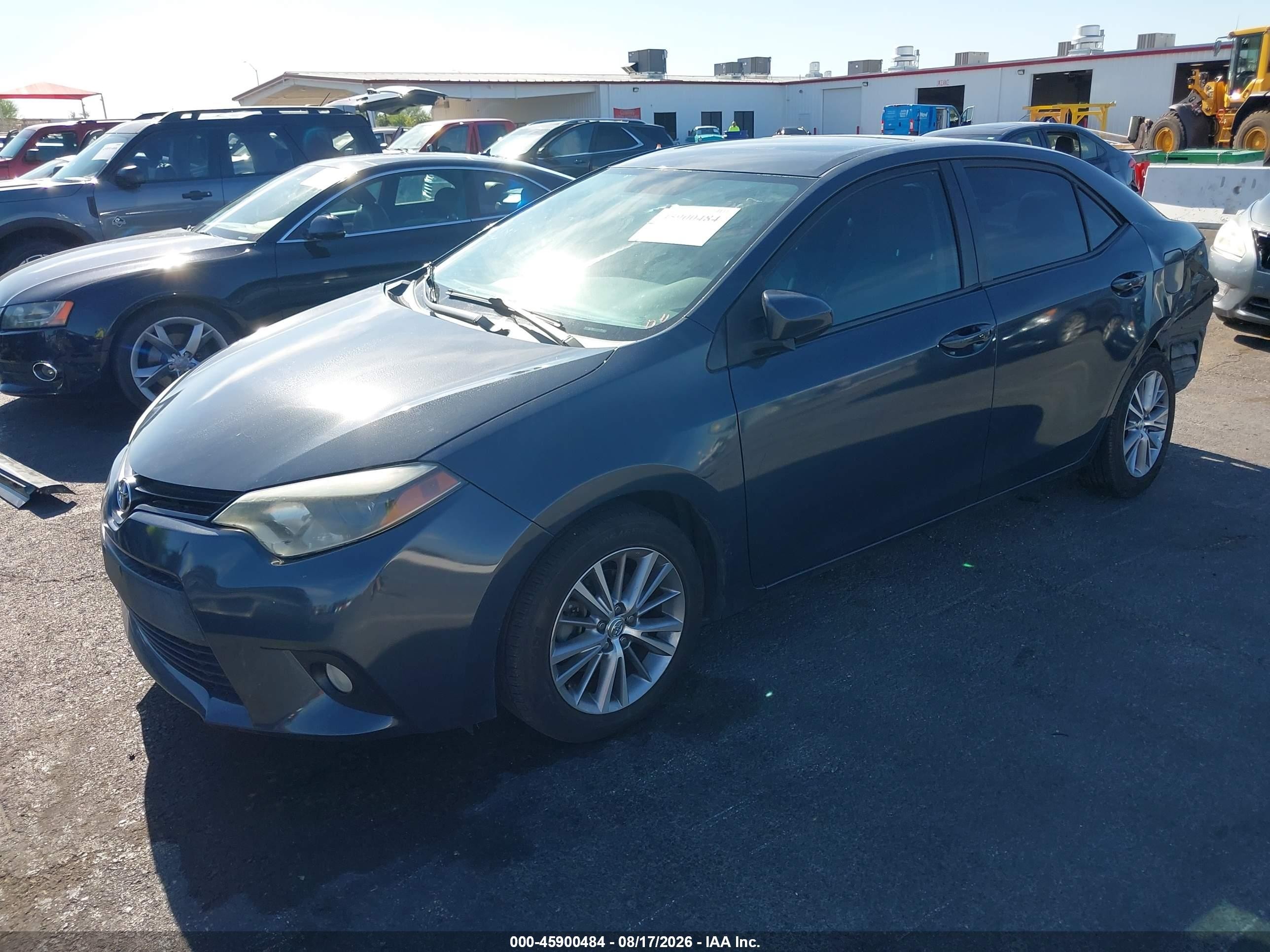 2014 Toyota Corolla Le Plus Blue vin: 5YFBURHE1EP041753