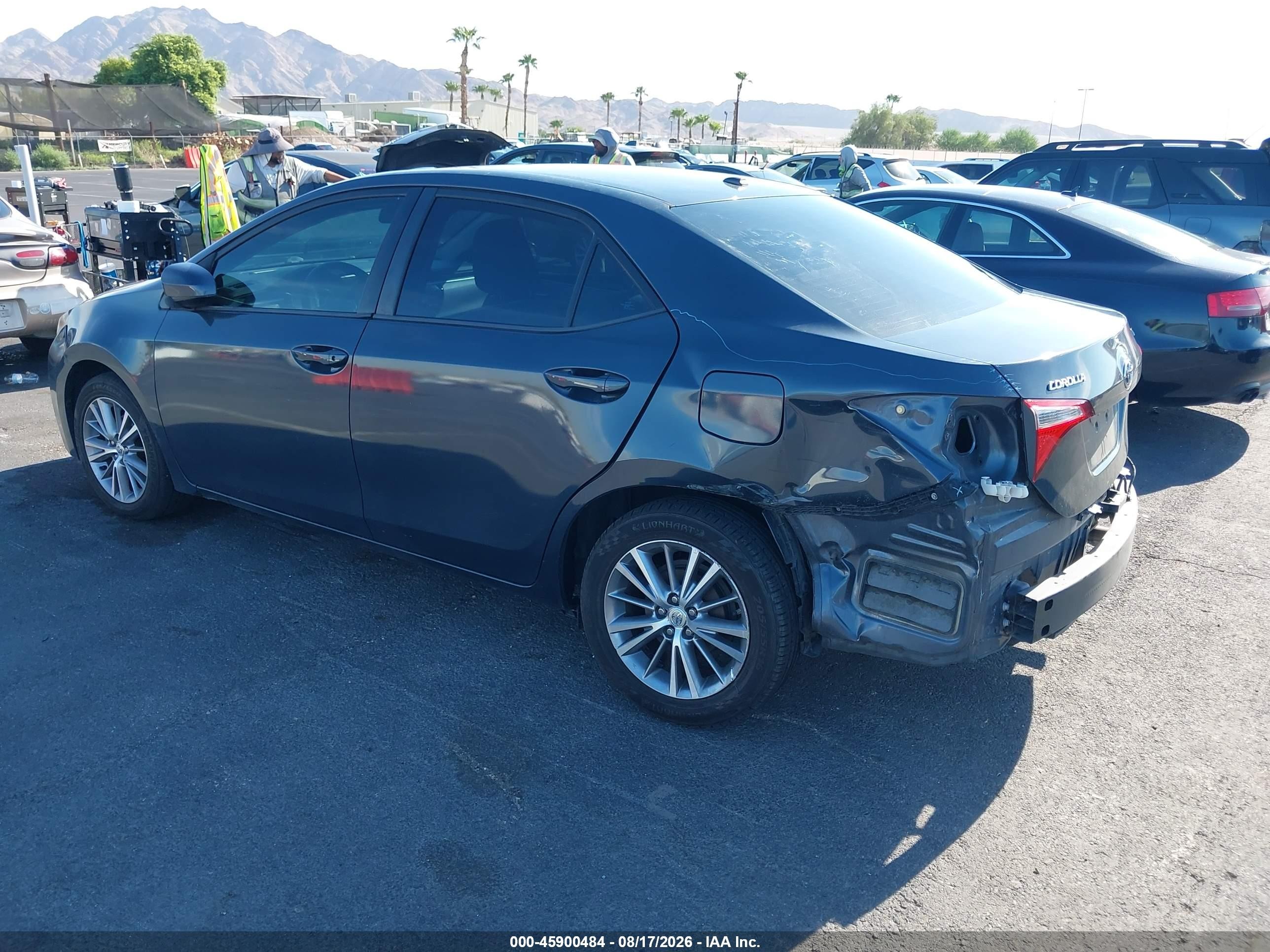 2014 Toyota Corolla Le Plus Blue vin: 5YFBURHE1EP041753