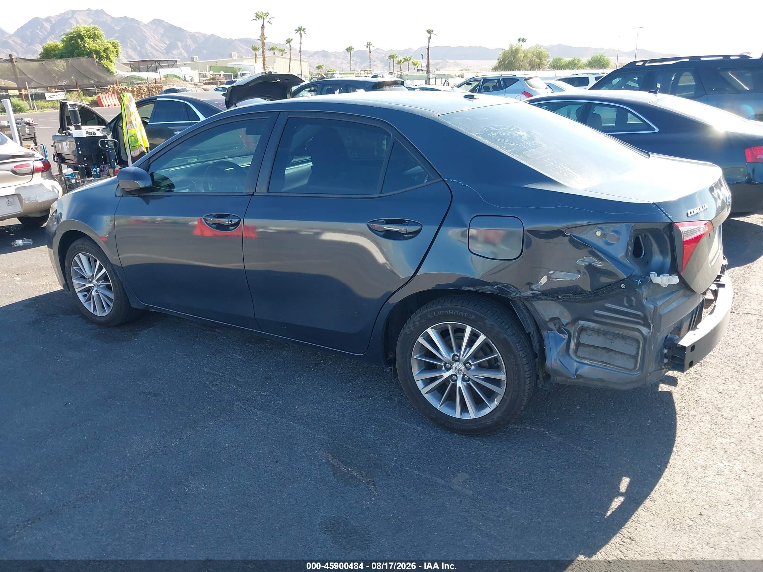 2014 Toyota Corolla Le Plus Blue vin: 5YFBURHE1EP041753