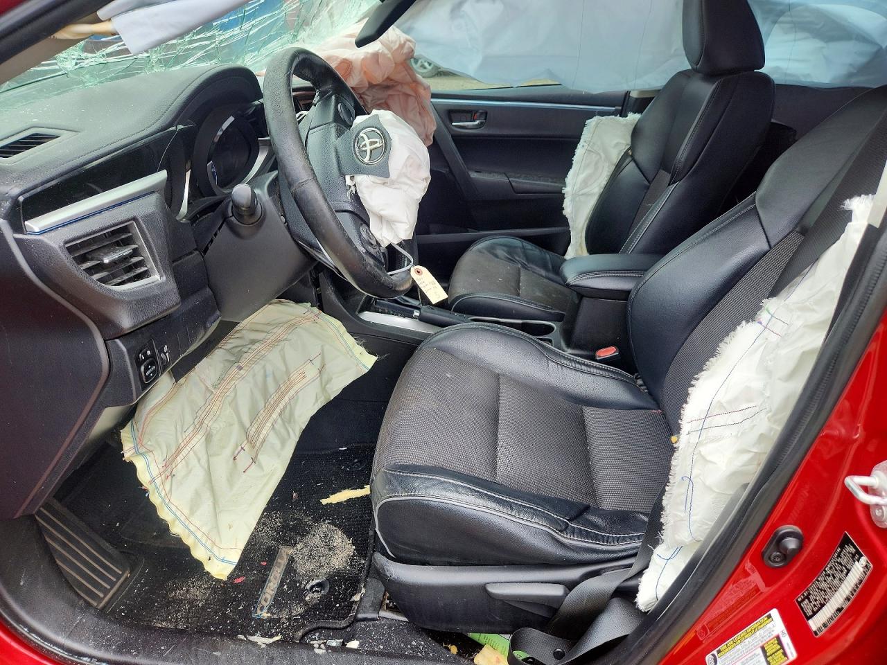 2014 Toyota Corolla S Plus Red vin: 5YFBURHE1EP045107