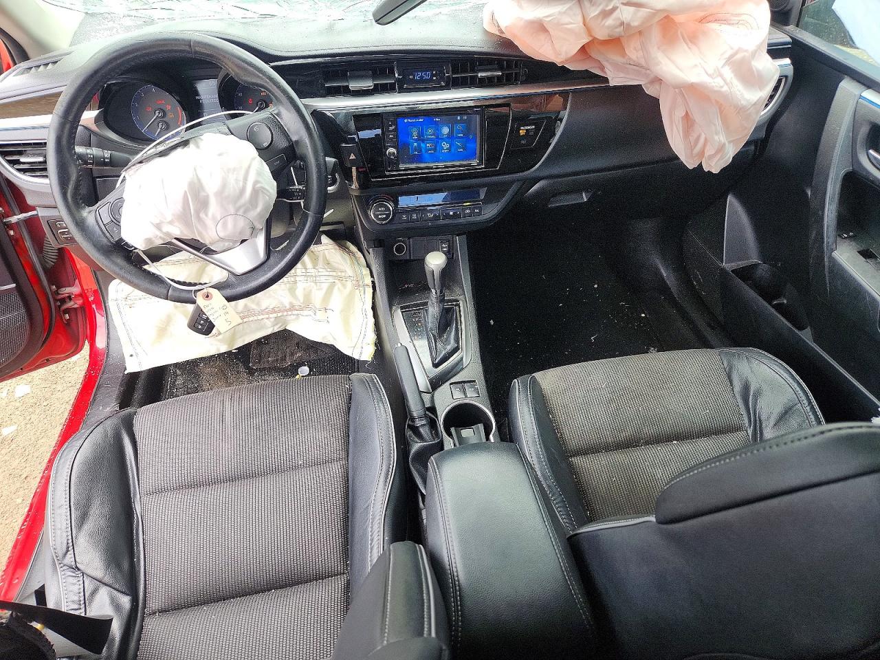 2014 Toyota Corolla S Plus Red vin: 5YFBURHE1EP045107