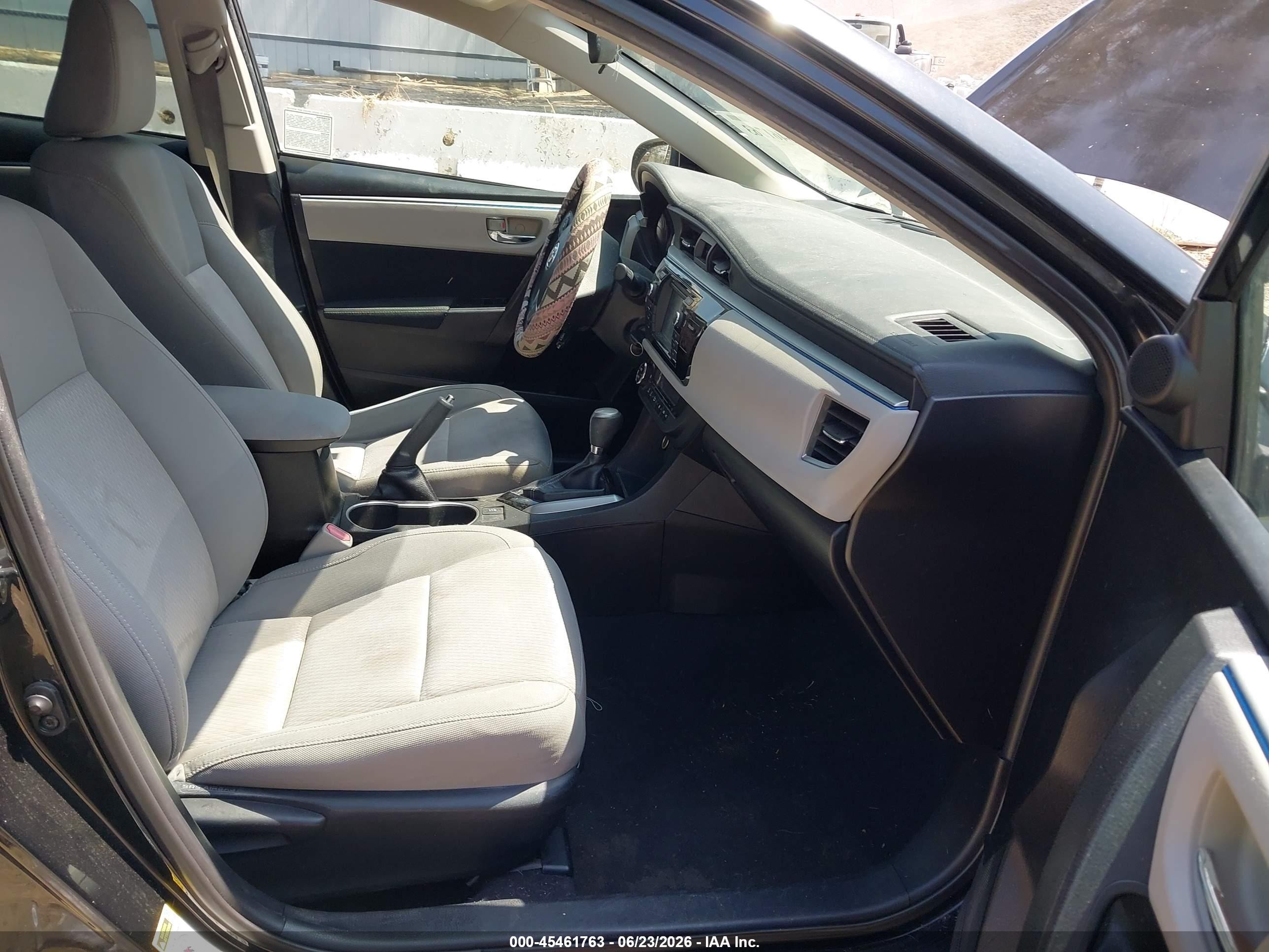 2014 Toyota Corolla Le Black vin: 5YFBURHE1EP063445