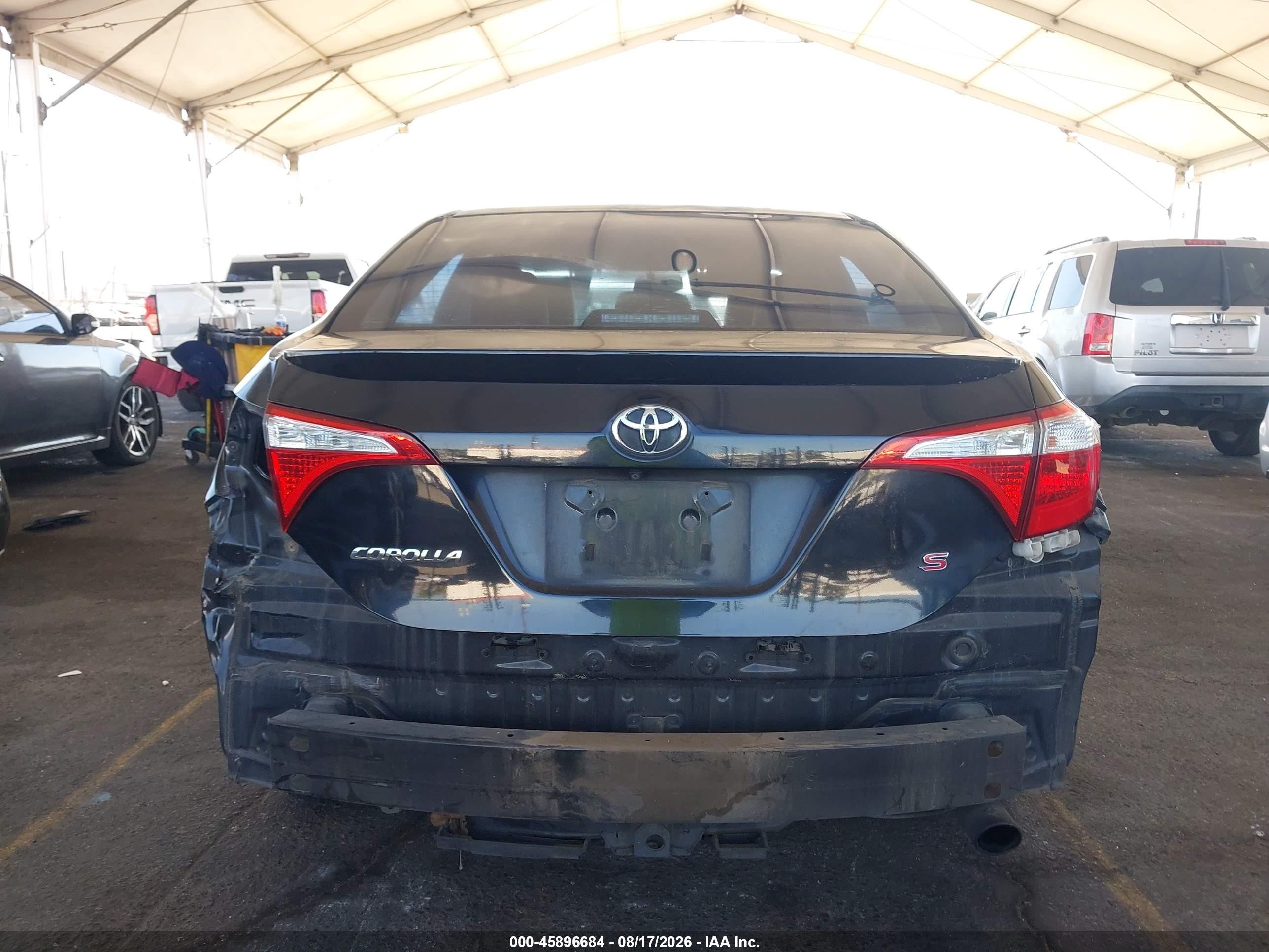 2014 Toyota Corolla S Plus Черный vin: 5YFBURHE1EP068676