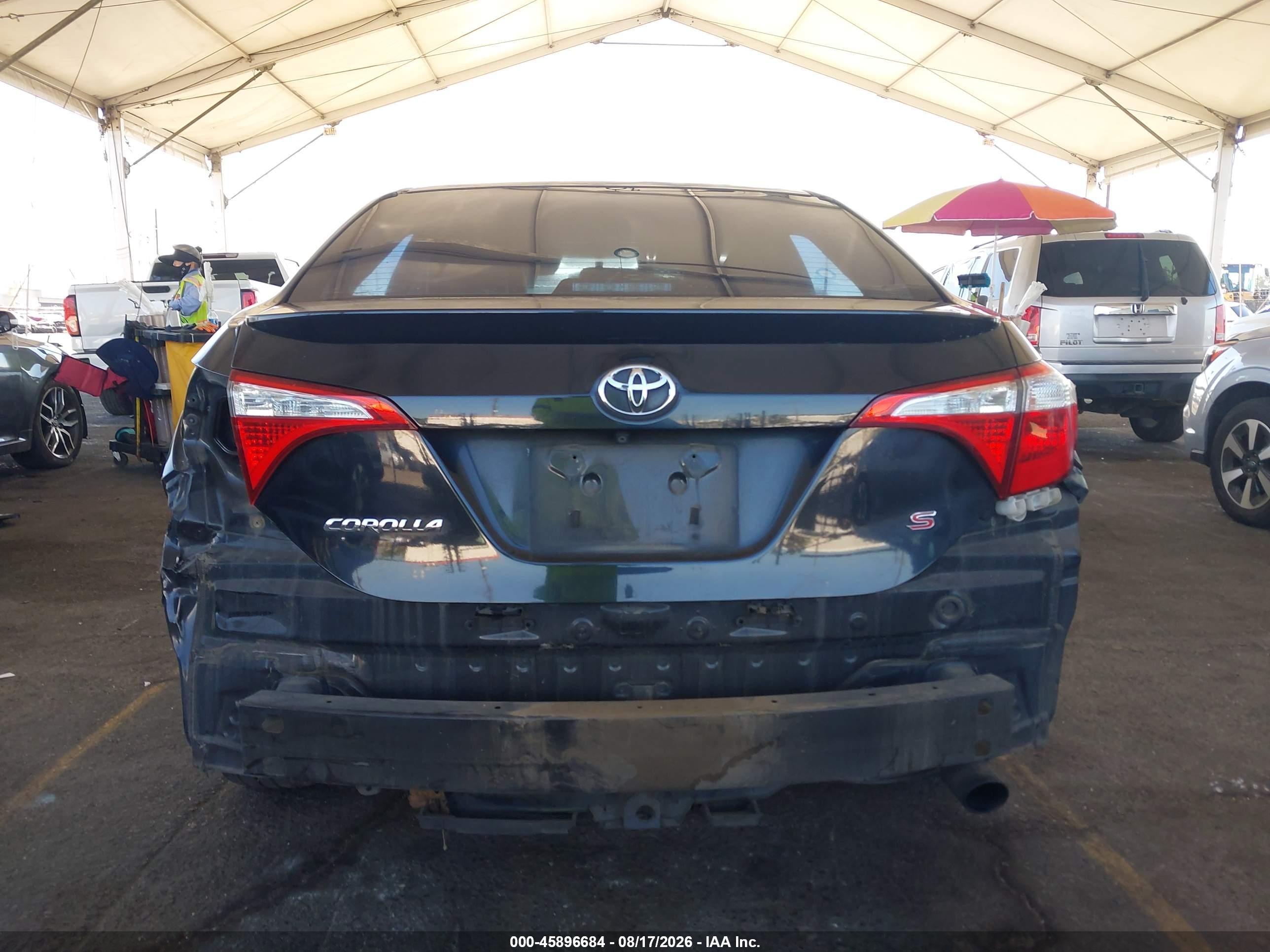 2014 Toyota Corolla S Plus Черный vin: 5YFBURHE1EP068676