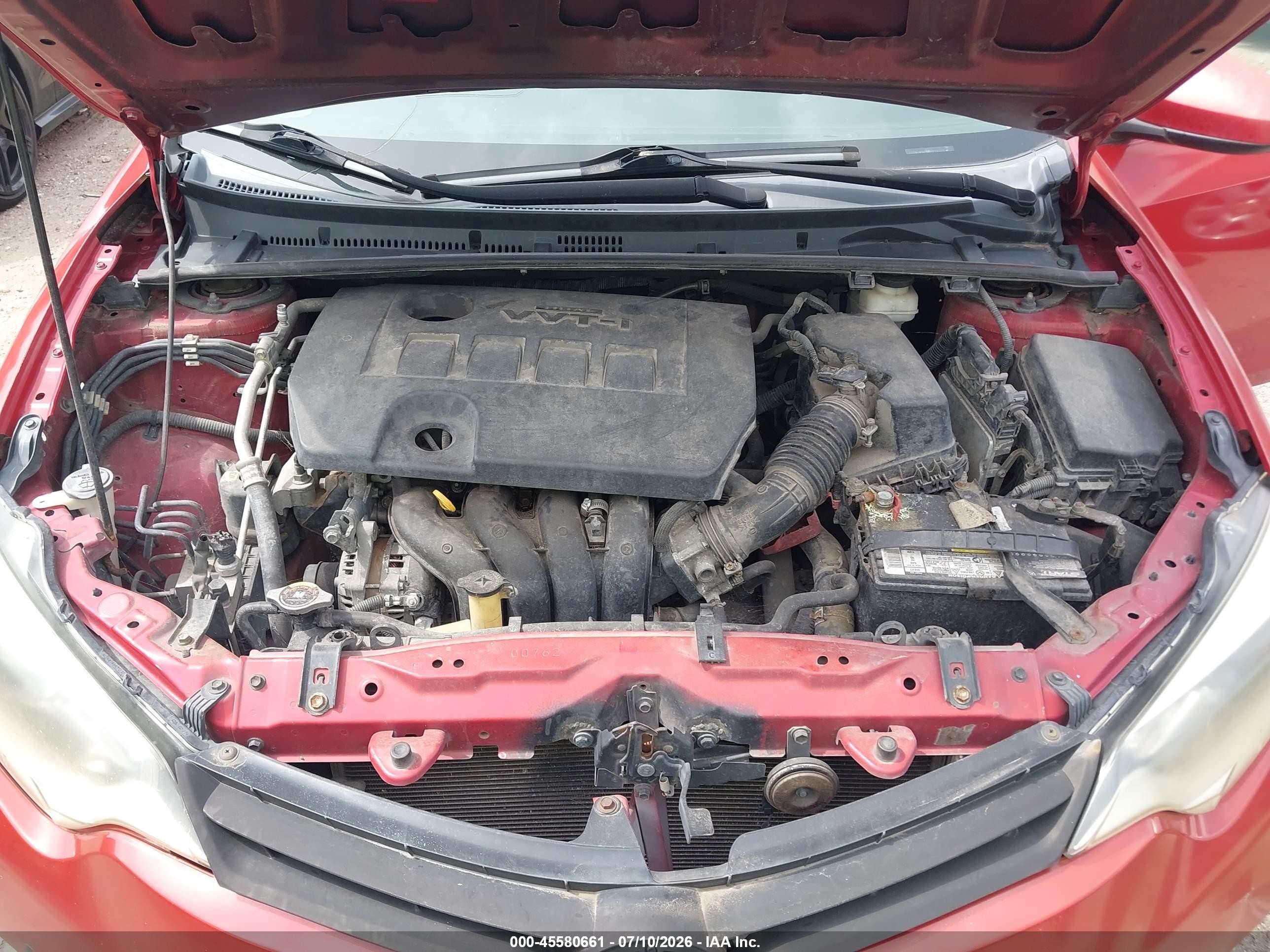 2014 Toyota Corolla Le Red vin: 5YFBURHE1EP076325