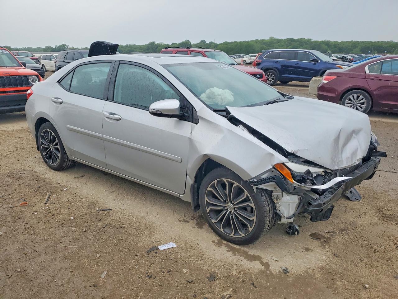 2014 Toyota Corolla S Premium Silver vin: 5YFBURHE1EP077006