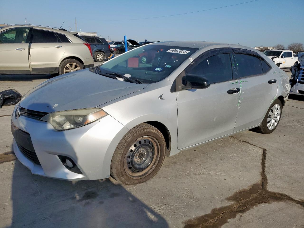 2014 Toyota Corolla L Silver vin: 5YFBURHE1EP085283