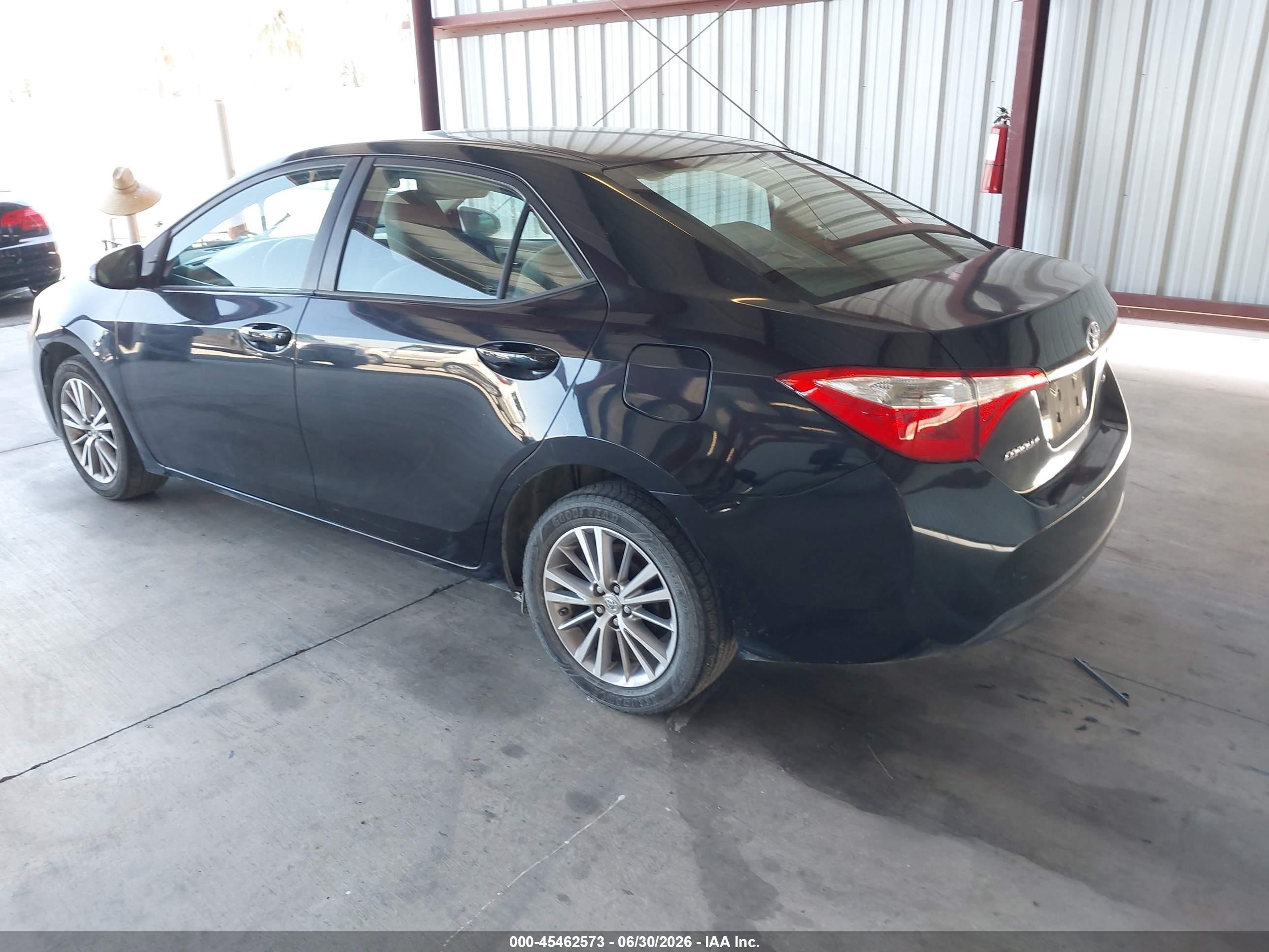 2014 Toyota Corolla Le Plus Black vin: 5YFBURHE1EP087325