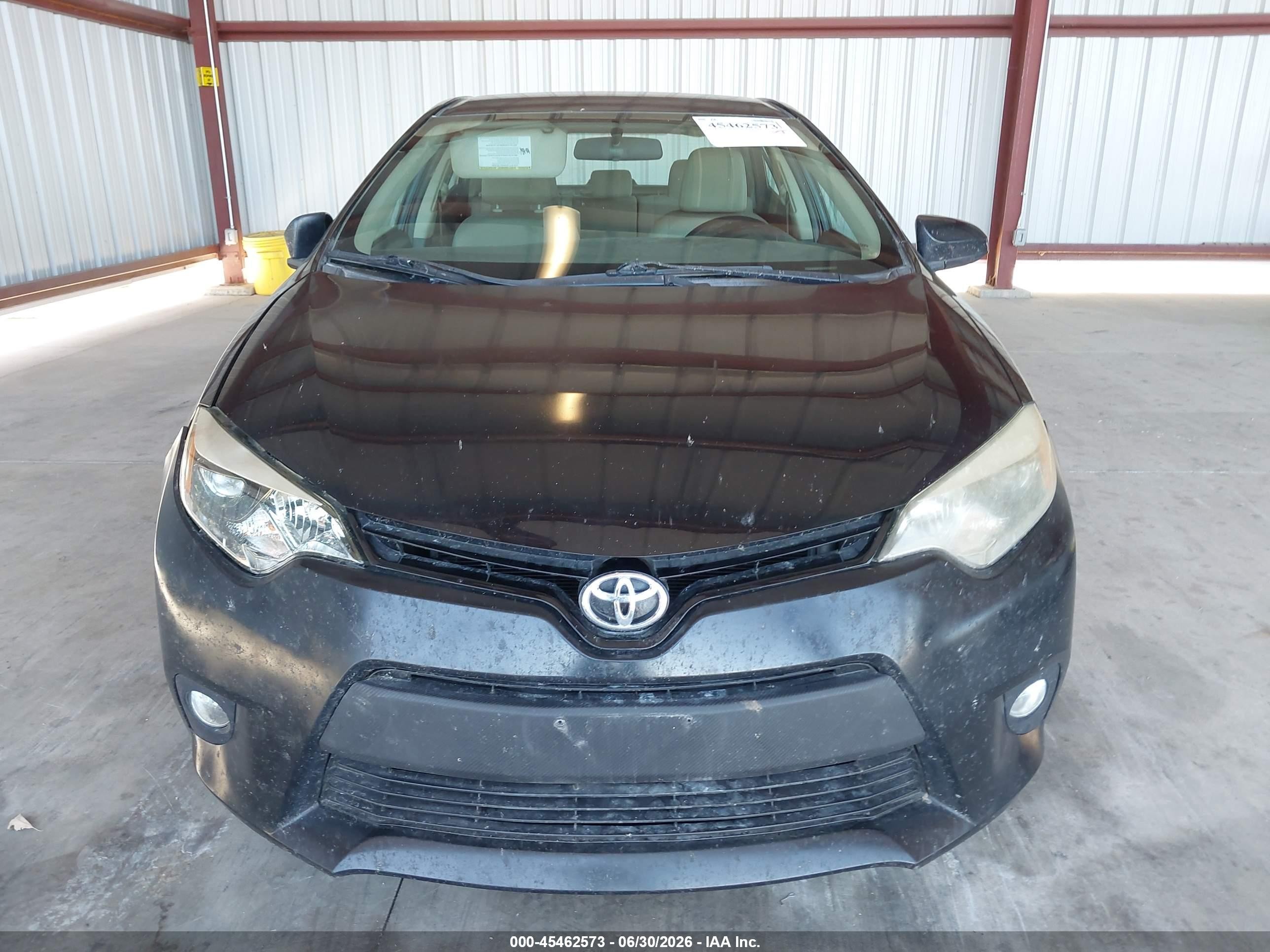 2014 Toyota Corolla Le Plus Black vin: 5YFBURHE1EP087325