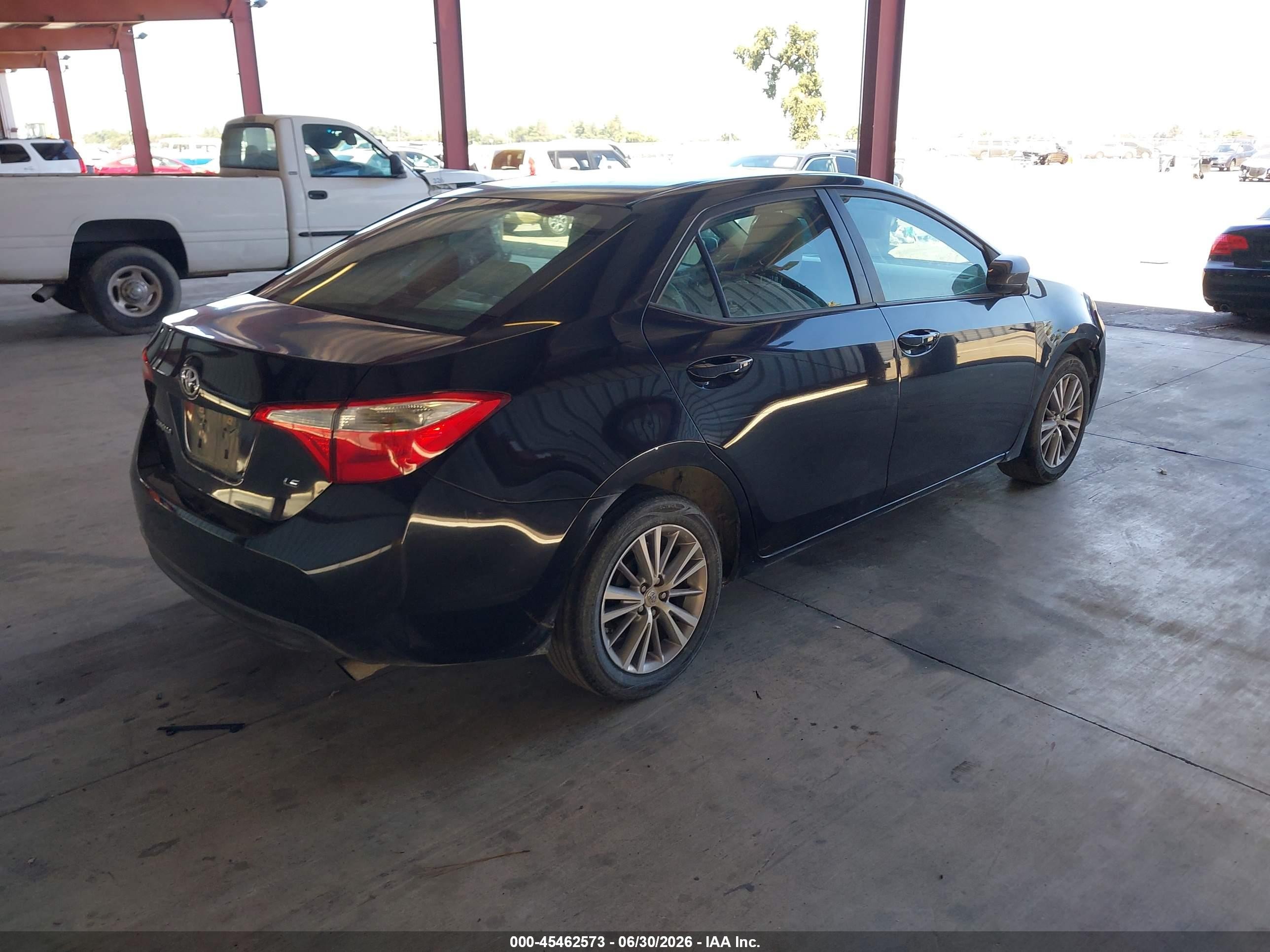 2014 Toyota Corolla Le Plus Black vin: 5YFBURHE1EP087325