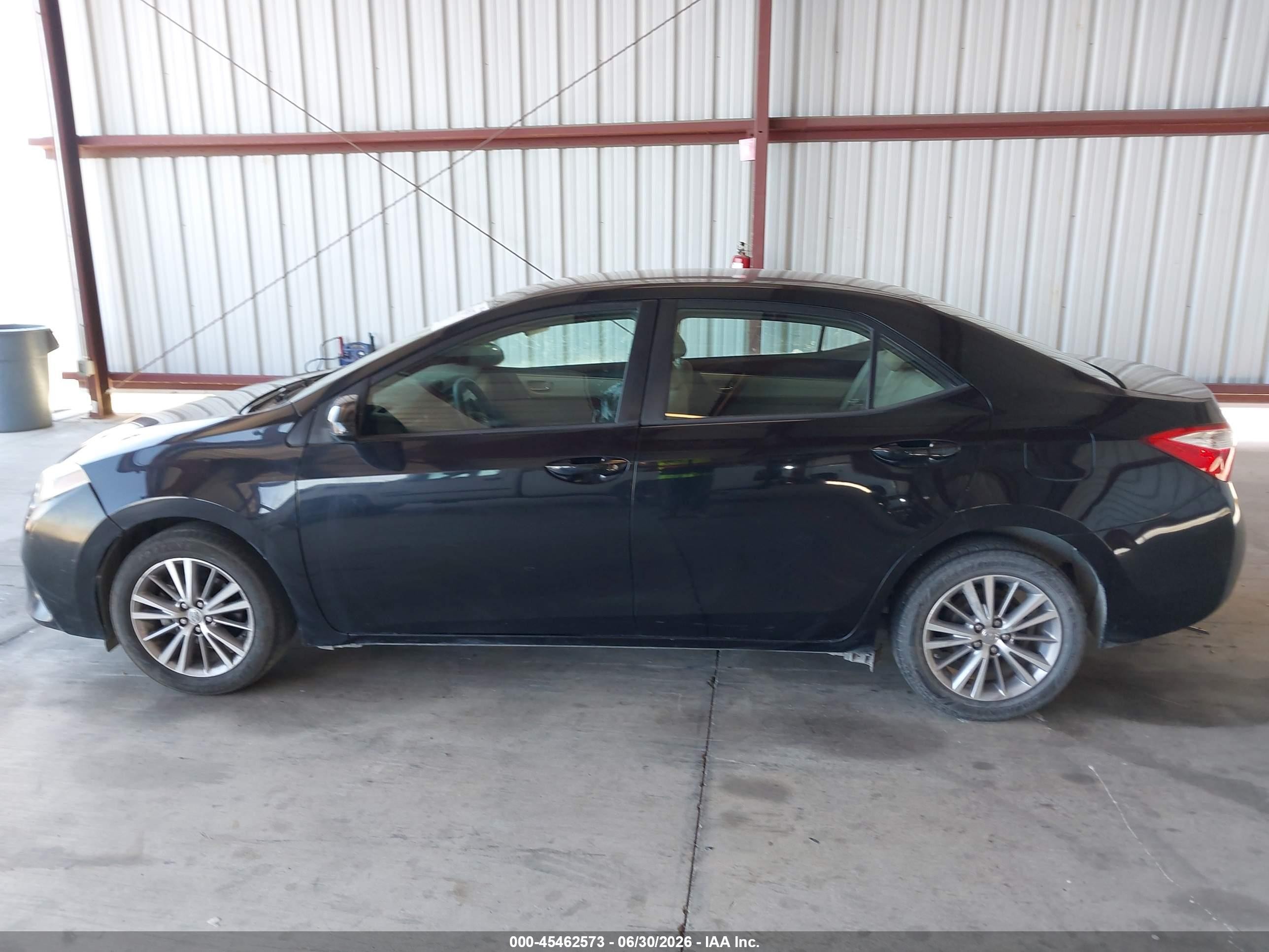 2014 Toyota Corolla Le Plus Black vin: 5YFBURHE1EP087325