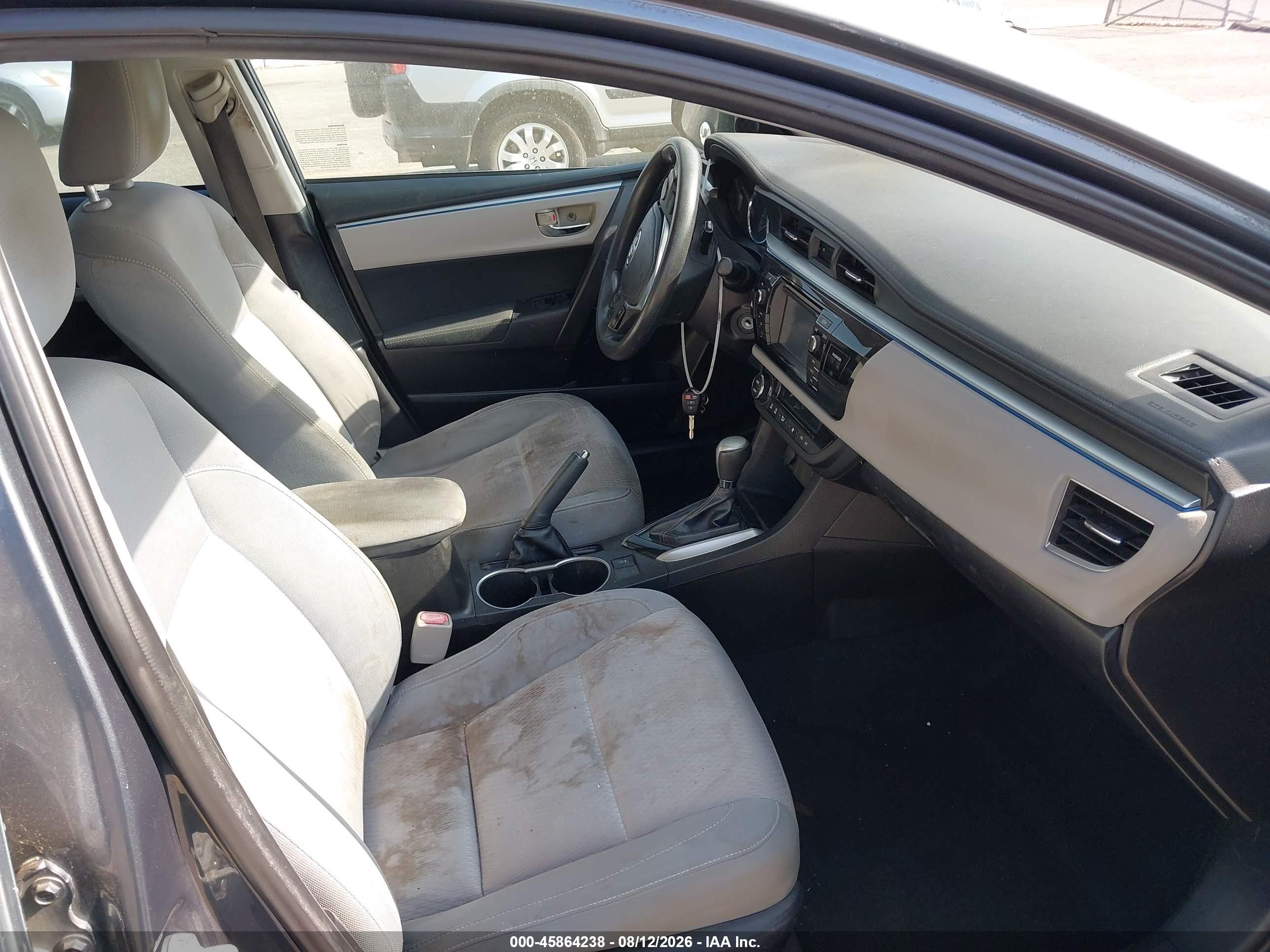2014 Toyota Corolla Le Gray vin: 5YFBURHE1EP090192