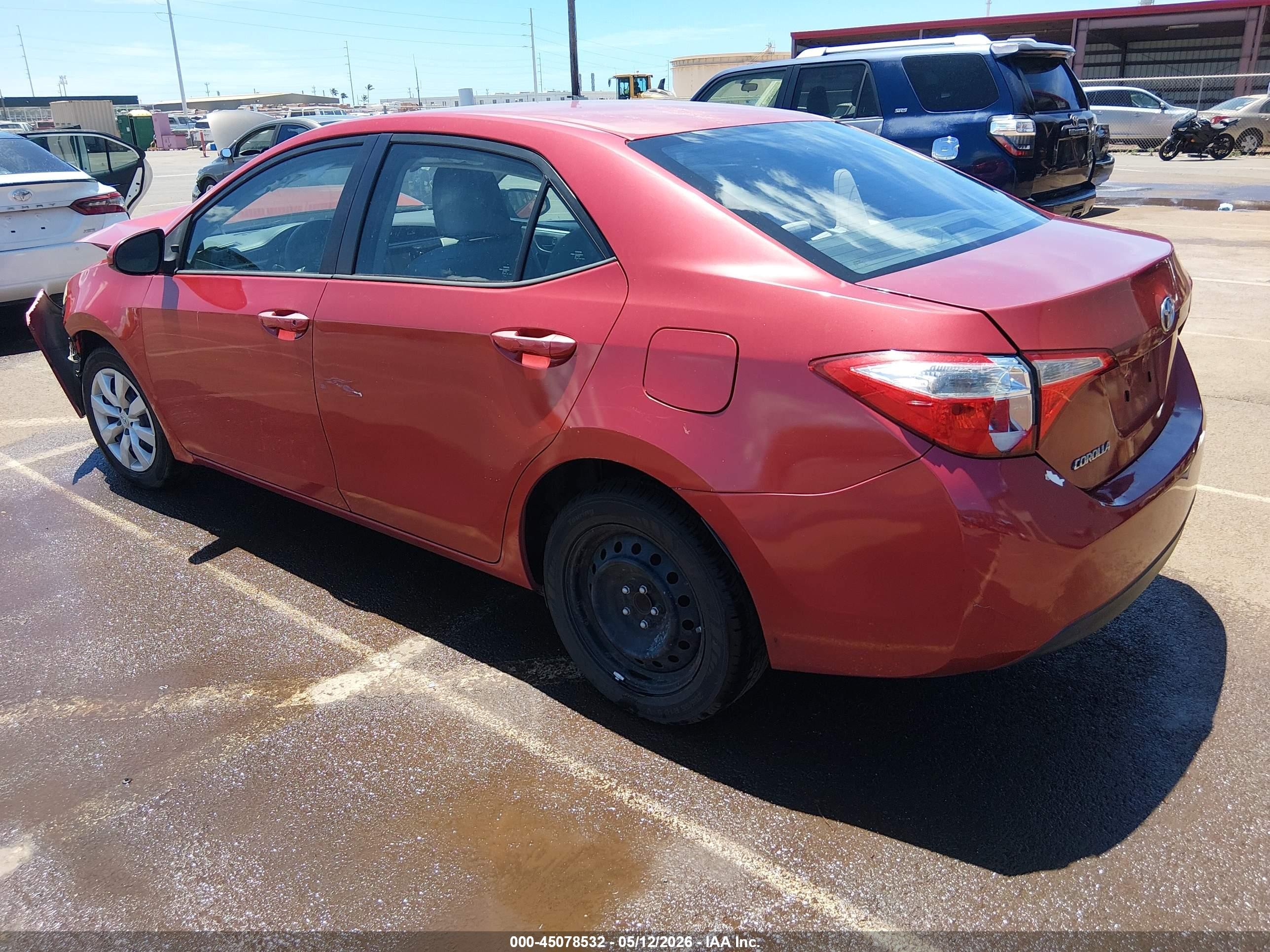 2014 Toyota Corolla Le/le Plus/le Premium Red vin: 5YFBURHE1EP101868