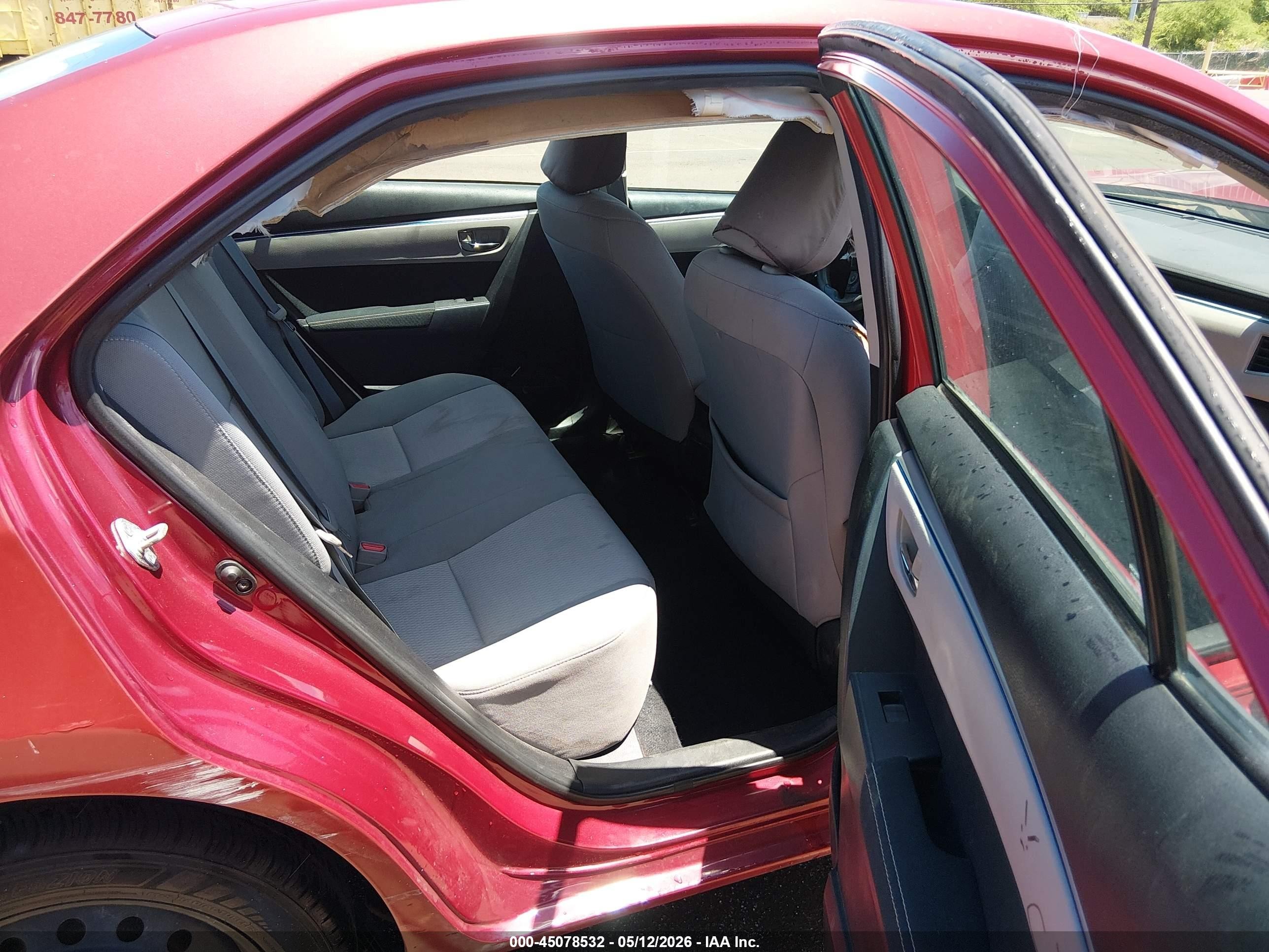 2014 Toyota Corolla Le/le Plus/le Premium Red vin: 5YFBURHE1EP101868