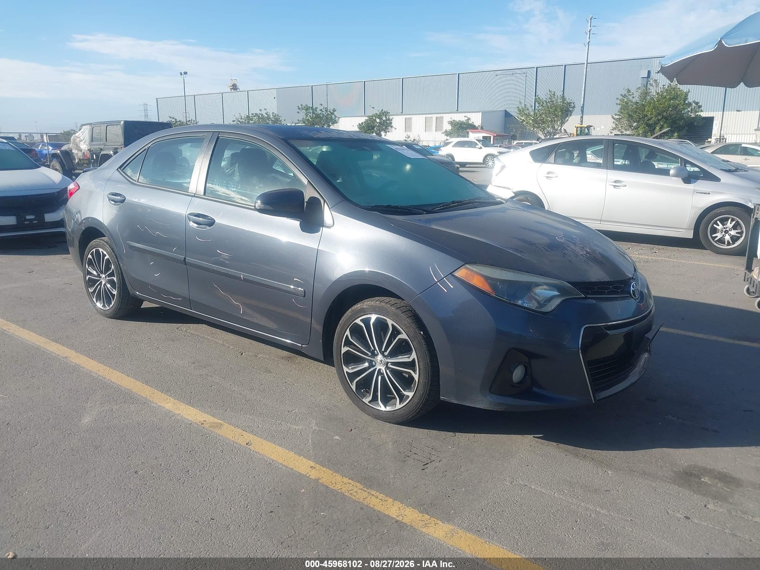 2014 Toyota Corolla S Premium Silver vin: 5YFBURHE1EP111669