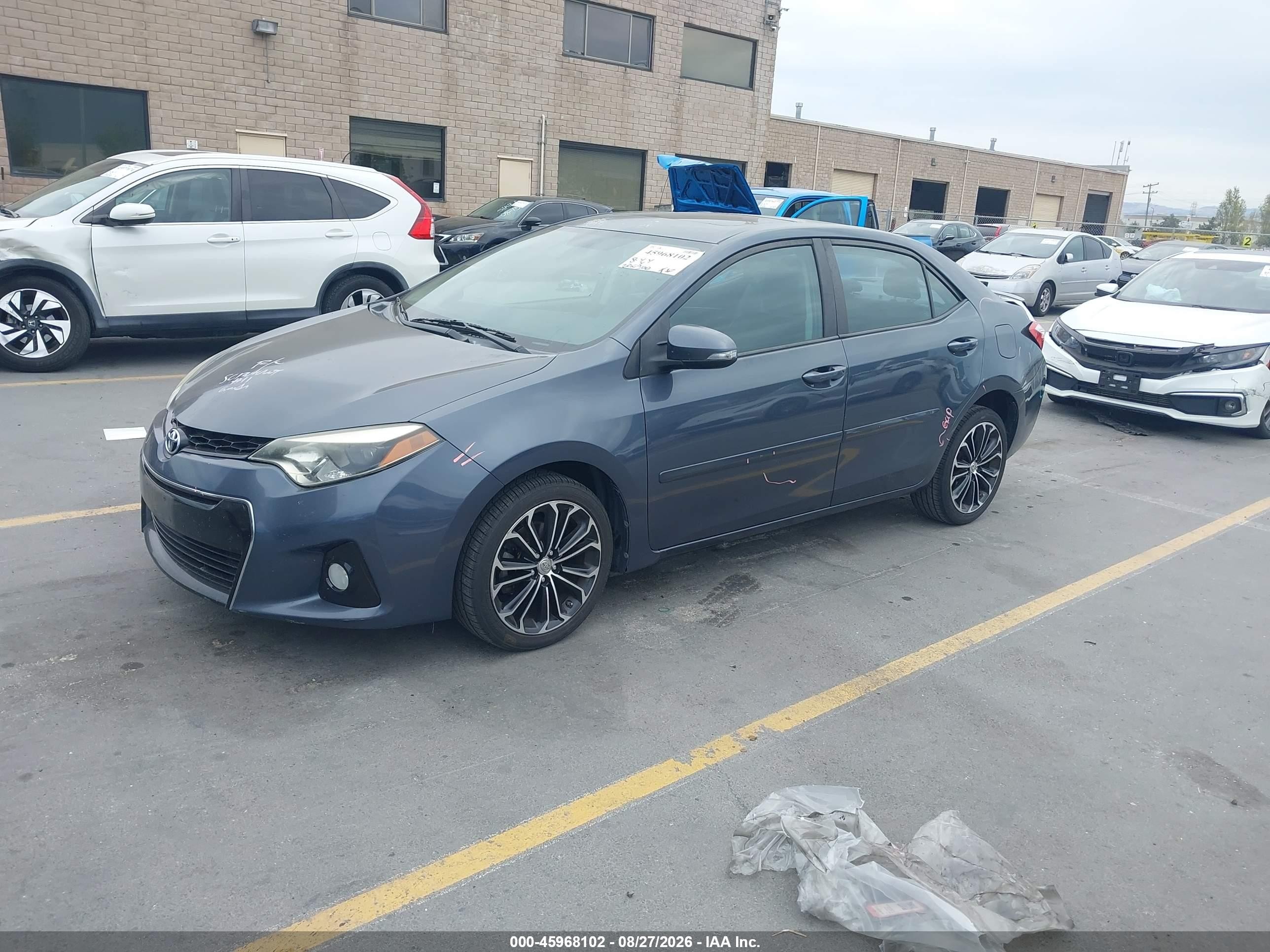 2014 Toyota Corolla S Premium Silver vin: 5YFBURHE1EP111669
