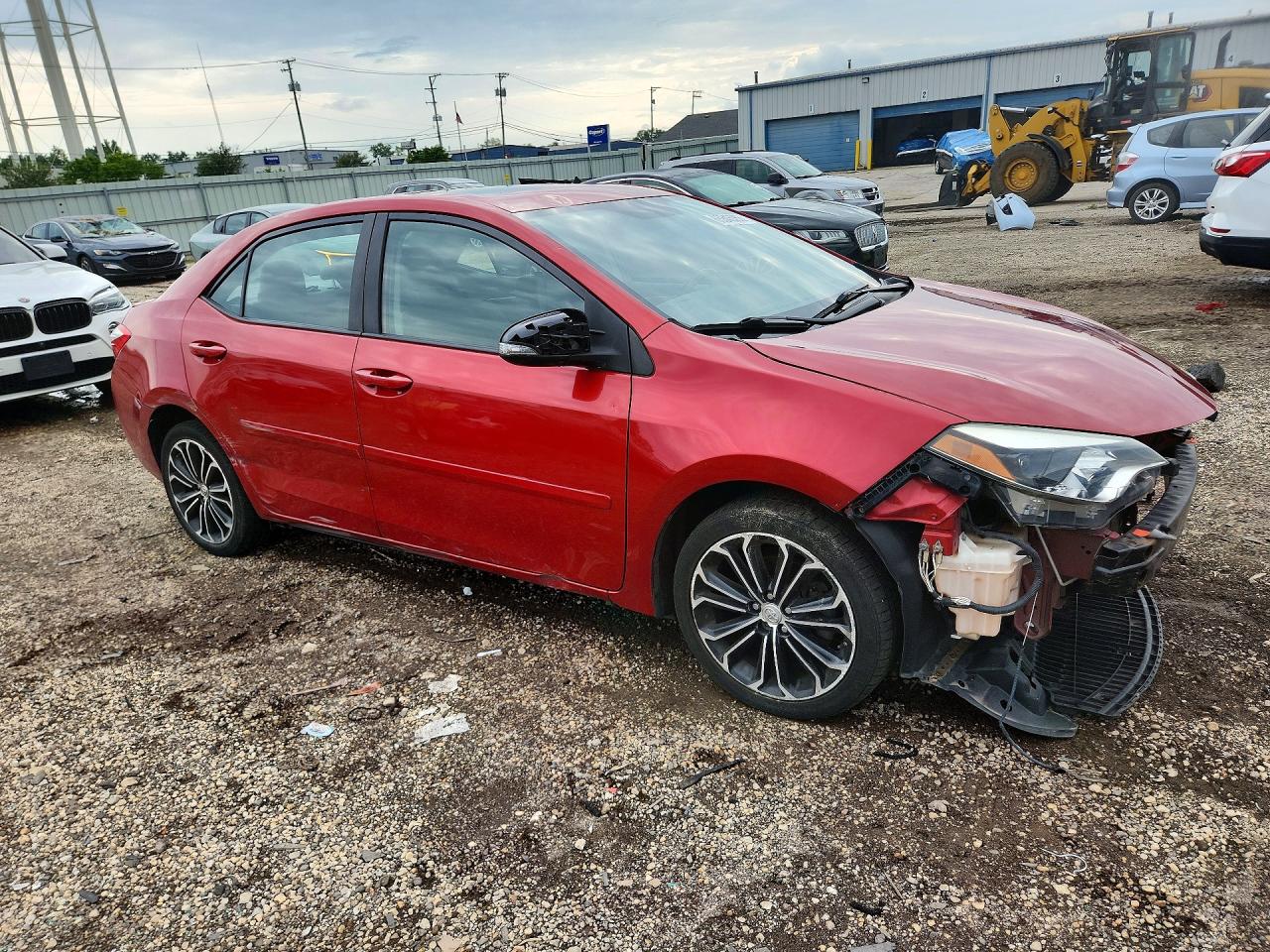 2014 Toyota Corolla S Plus Red vin: 5YFBURHE1EP120369