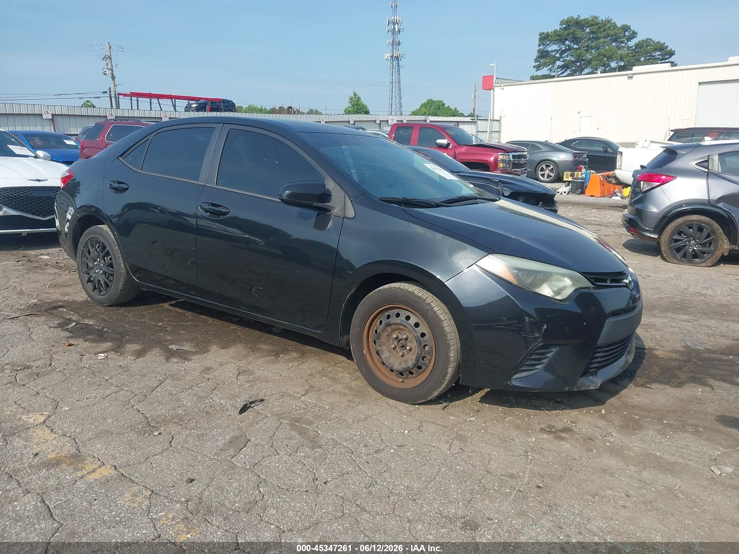 2014 Toyota Corolla Le Черный vin: 5YFBURHE1EP135289