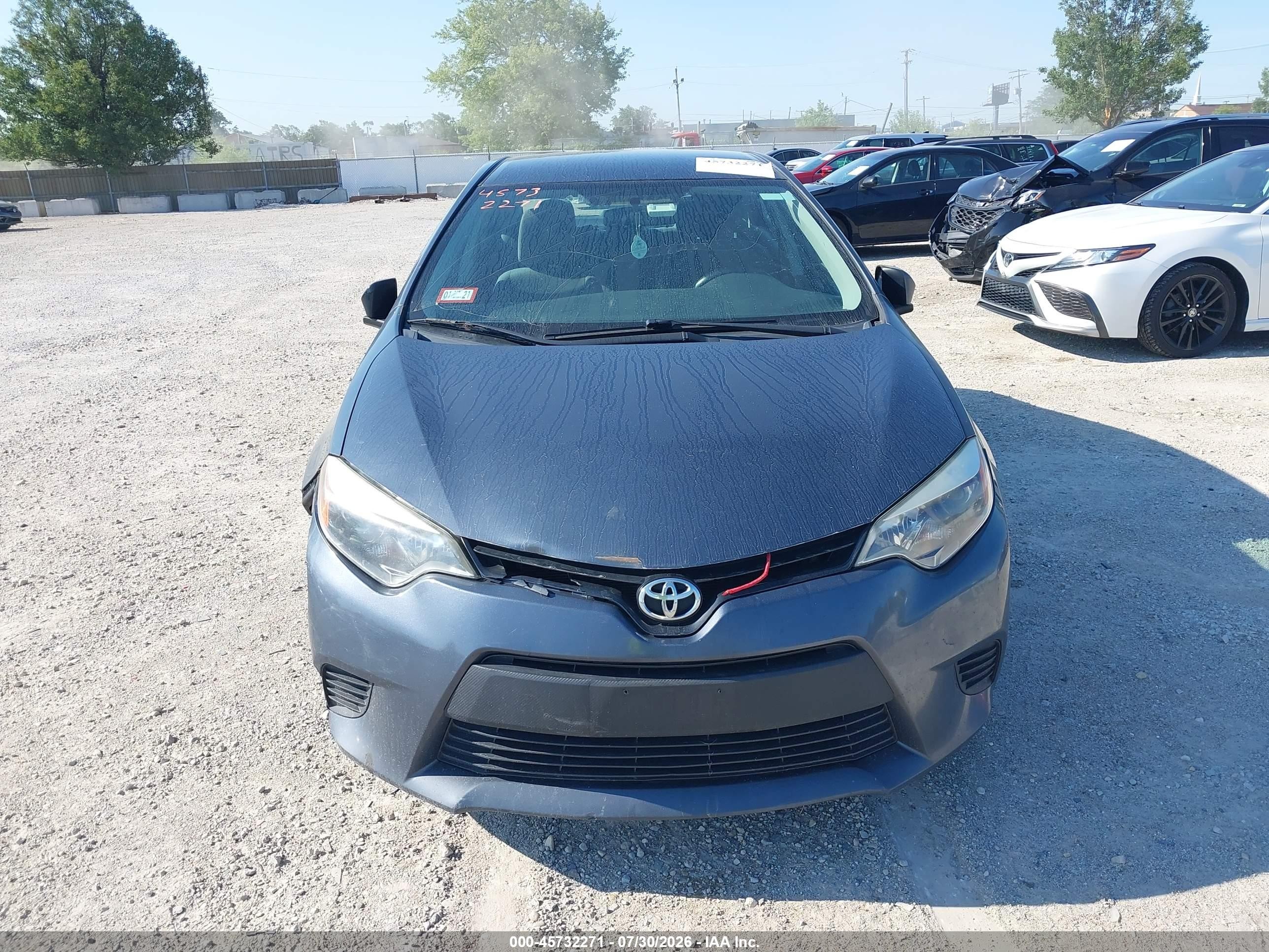 2014 Toyota Corolla L Blue vin: 5YFBURHE1EP141755