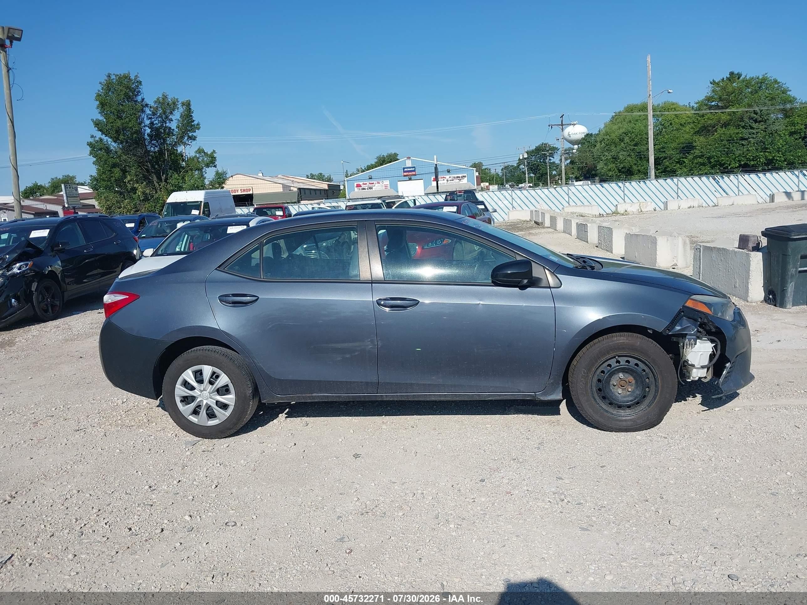 2014 Toyota Corolla L Blue vin: 5YFBURHE1EP141755
