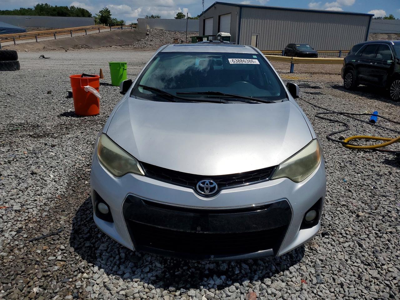 2014 Toyota Corolla S Plus Silver vin: 5YFBURHE1EP154957