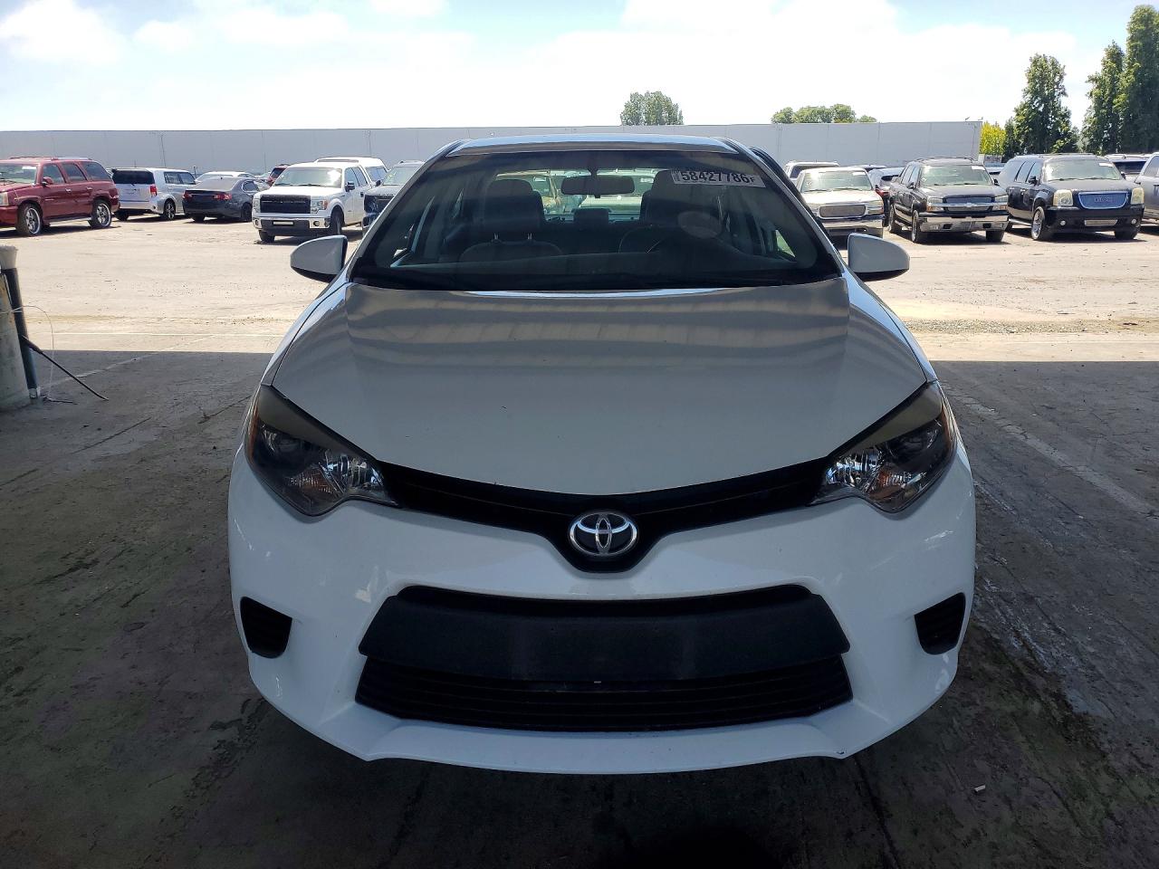 2014 Toyota Corolla Le White vin: 5YFBURHE1EP162251