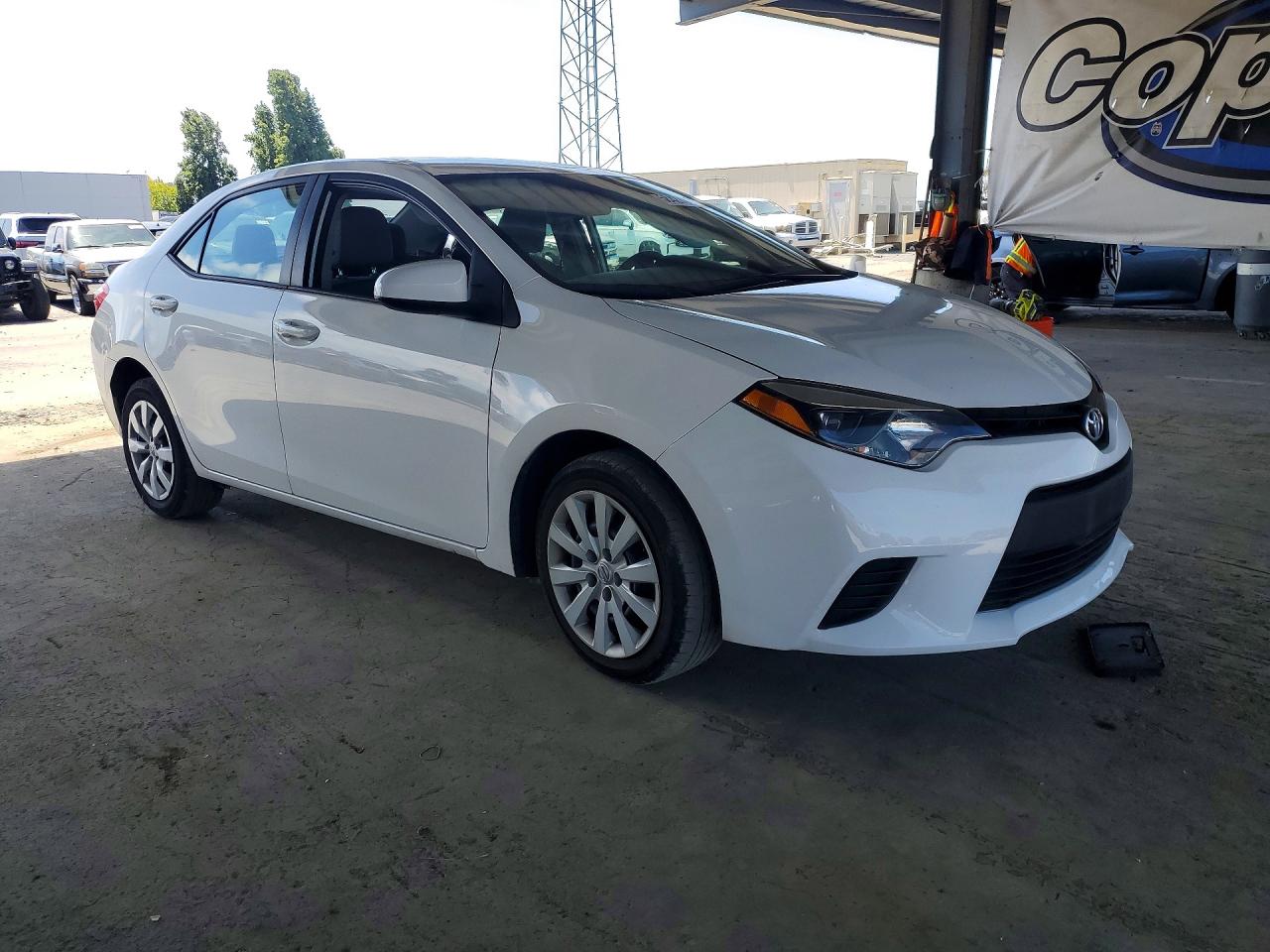 2014 Toyota Corolla Le White vin: 5YFBURHE1EP162251