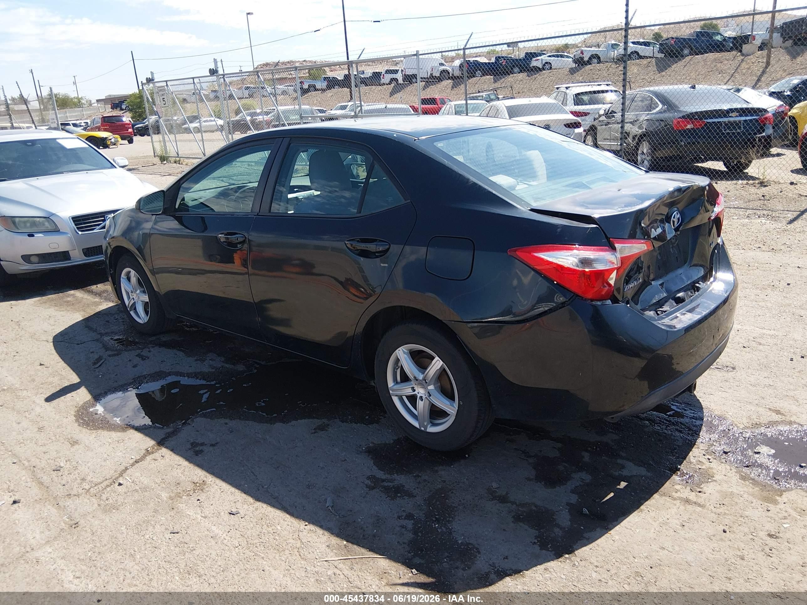 2014 Toyota Corolla Le Black vin: 5YFBURHE1EP162833