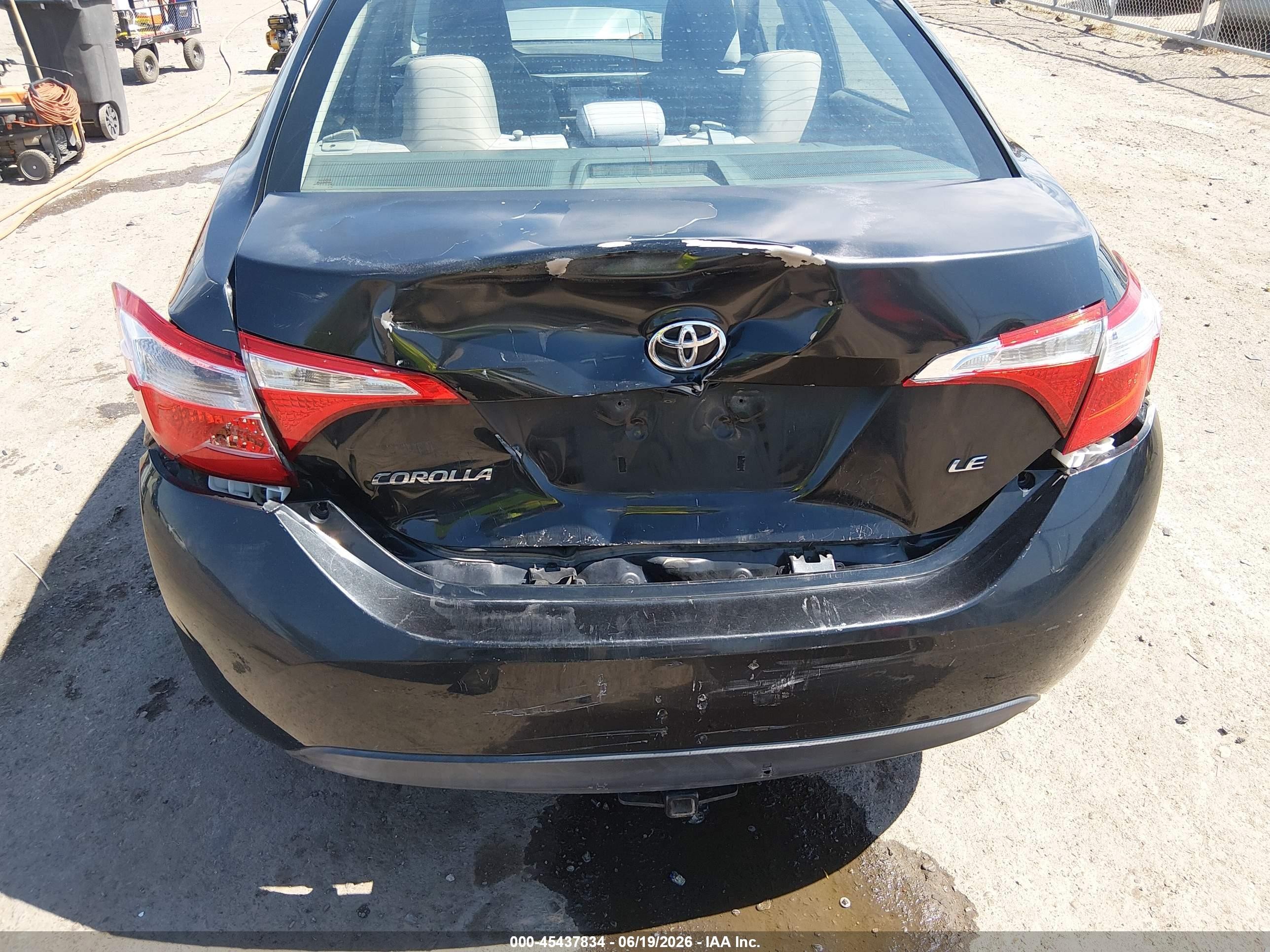 2014 Toyota Corolla Le Black vin: 5YFBURHE1EP162833
