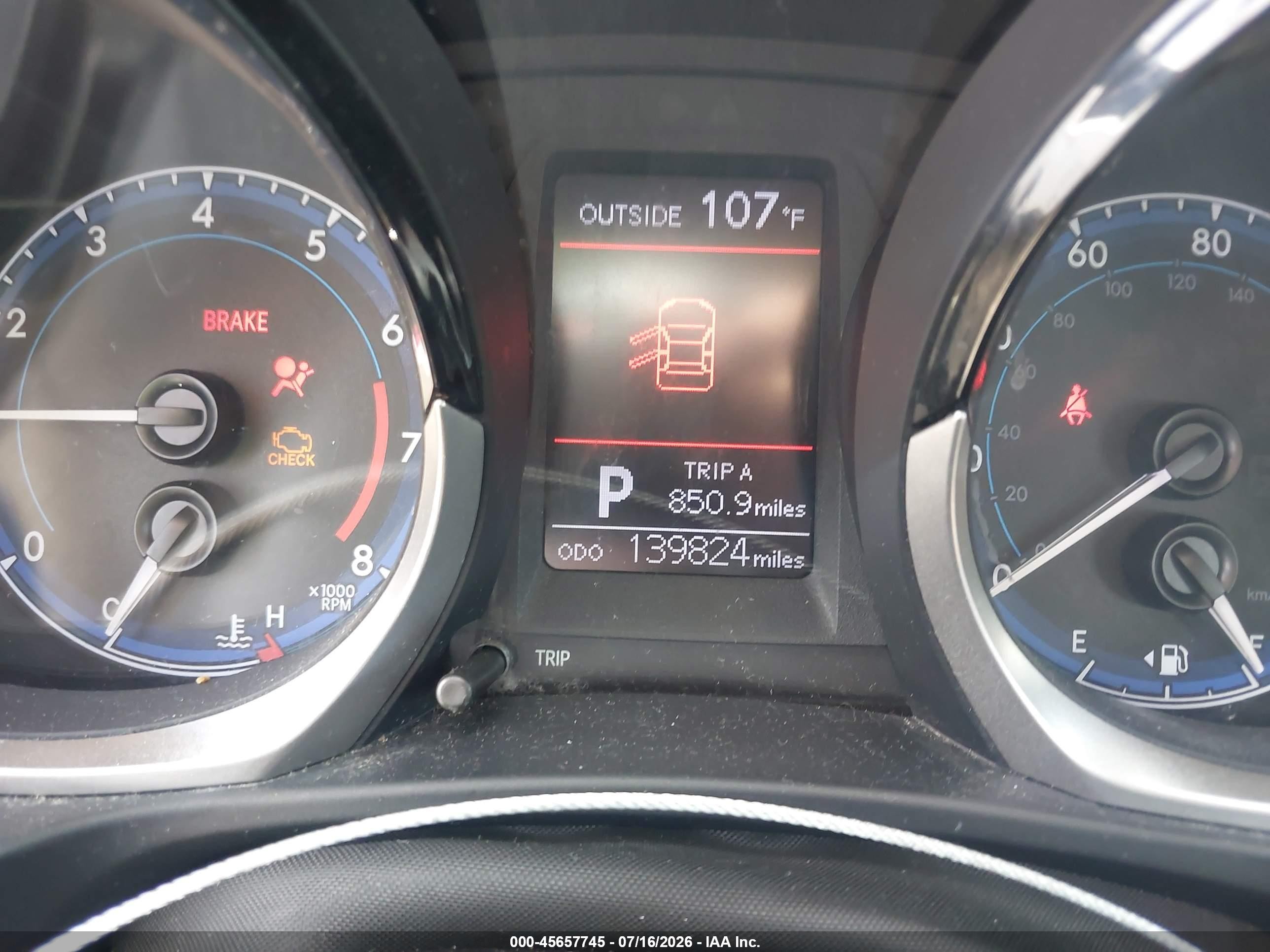 2014 Toyota Corolla S Plus Gray vin: 5YFBURHE1EP175677